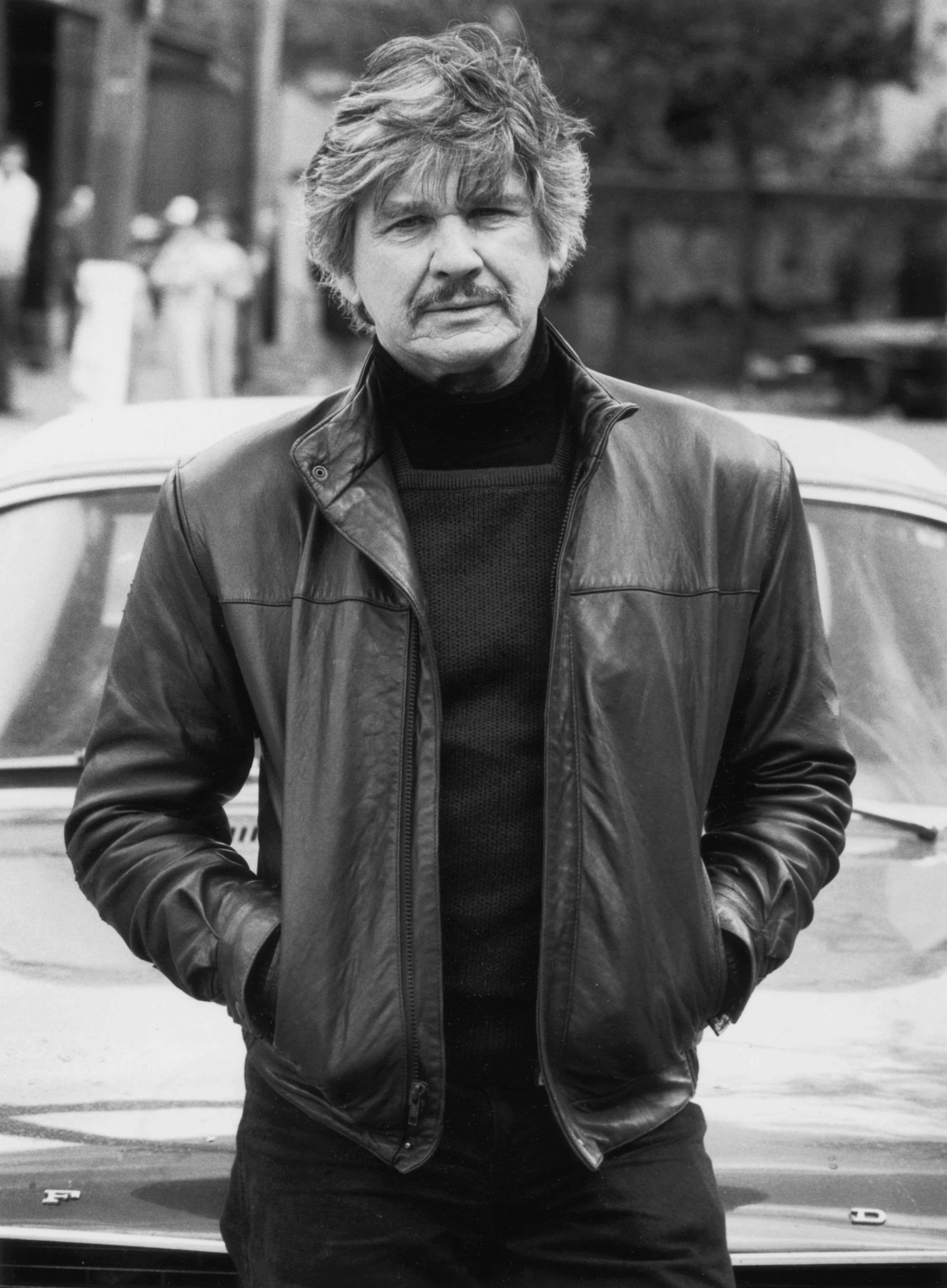American film actor Charles Bronson, shown here in 1985, starred in "Mr. Majestyk" (1974).