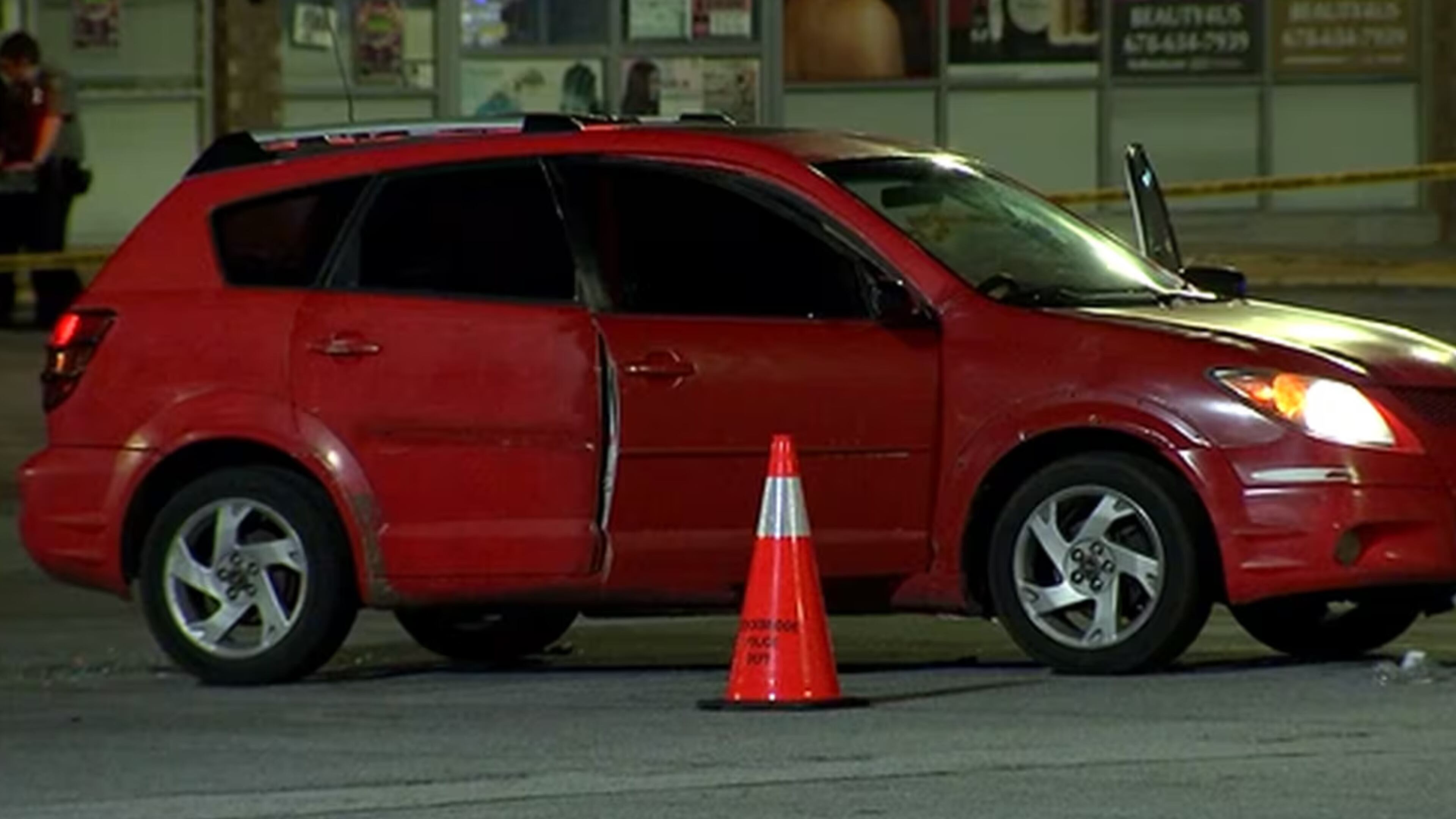 A shooting broke out in the parking lot of a Stockbridge shopping center, according to police.