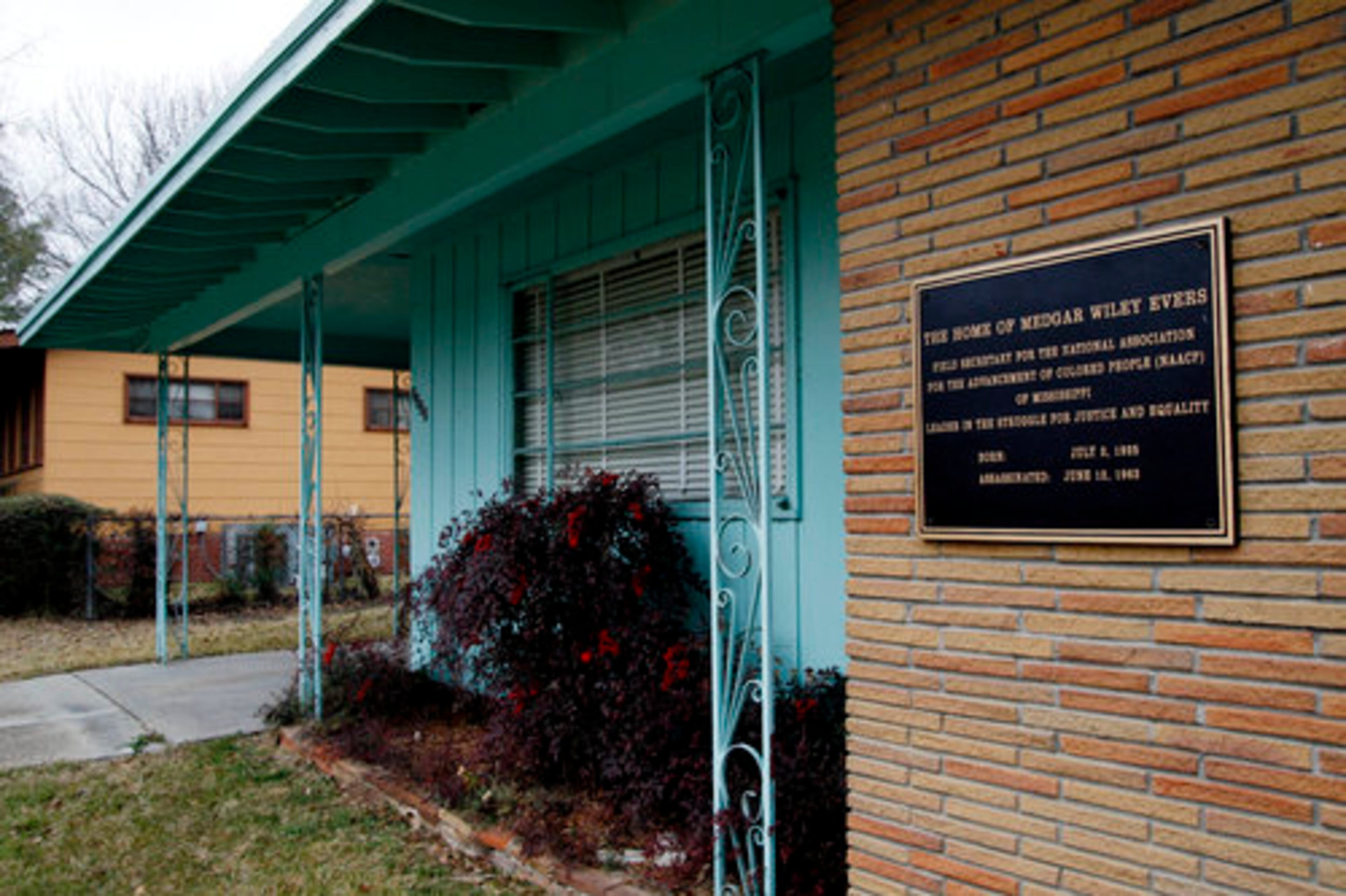 Little more than a plaque identifies this simple Jackson, Miss., house as the former home of slain civil rights leader Medgar Evers.