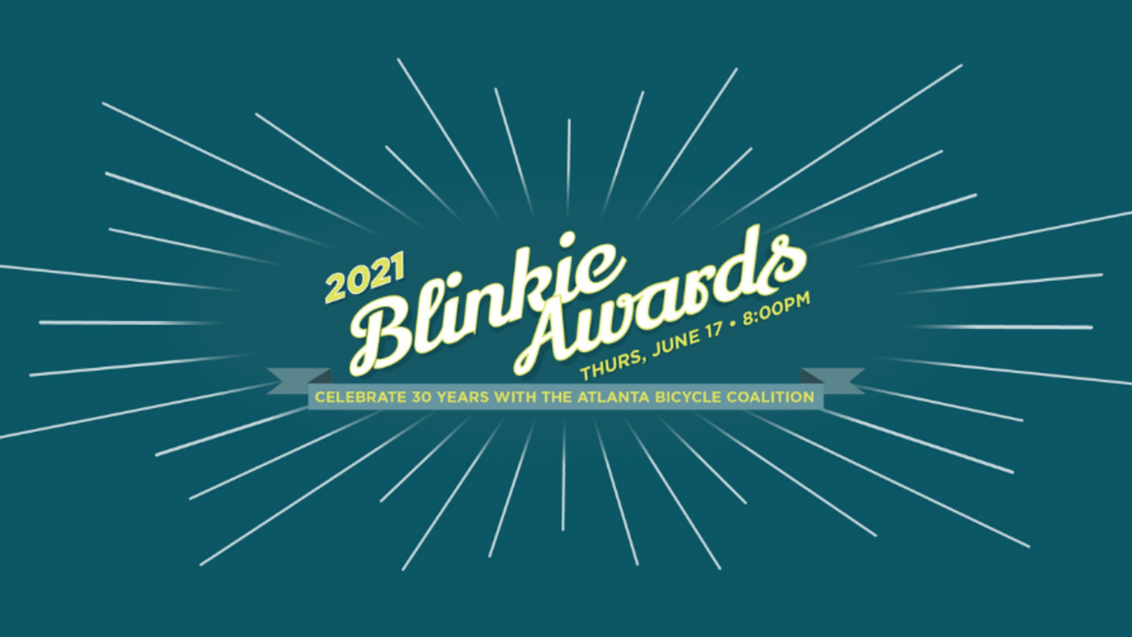 The Atlanta Bicycle Coalitions annual awards ceremony, The Blinkies, will be virtual this year. CONTRIBUTED