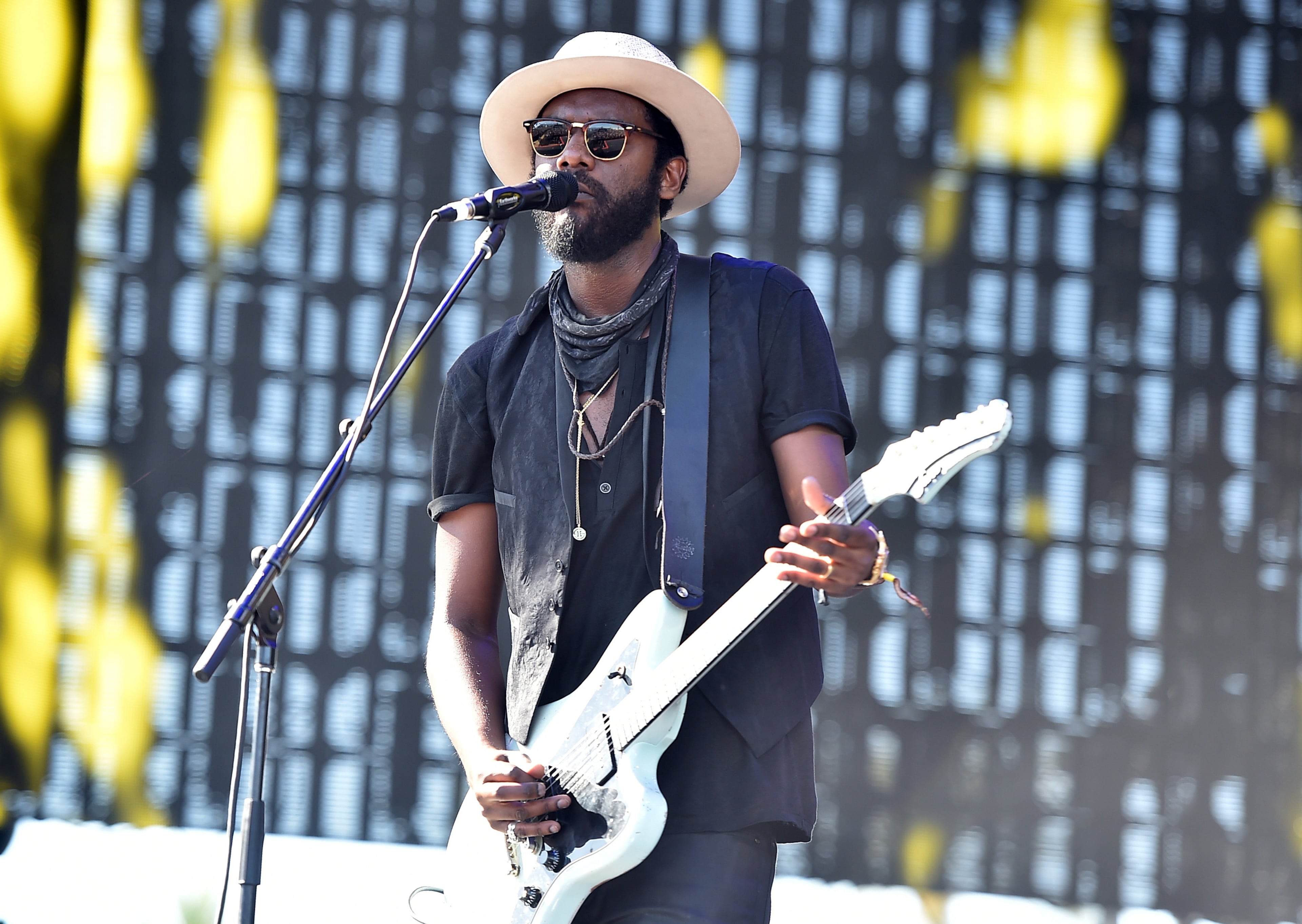 INDIO, CA - APRIL 23: Musician Gary Clark Jr. performs onstage during day 2 of the 2016 Coachella Valley Music & Arts Festival Weekend 2 at the Empire Polo Club on April 23, 2016 in Indio, California. (Photo by Kevin Winter/Getty Images for Coachella)