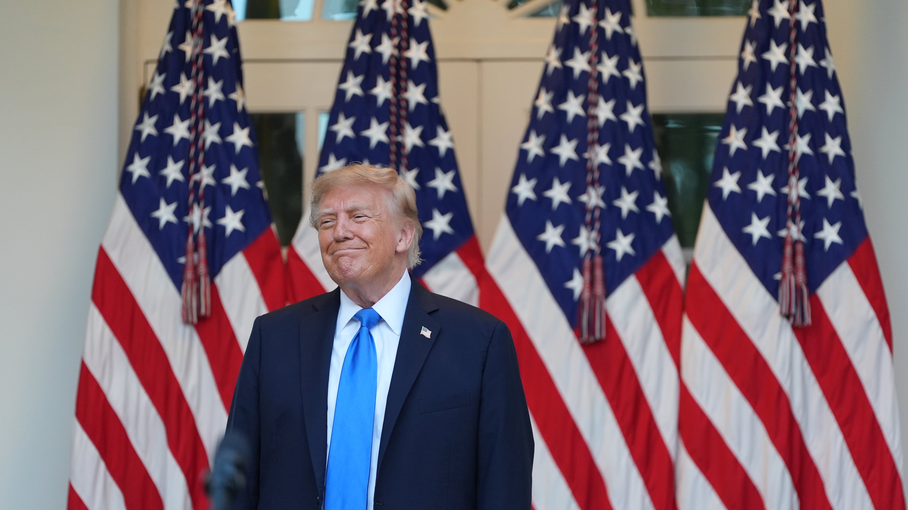 President Donald Trump attends an event with Republican lawmakers in the Rose Garden of the White House, Wednesday, Sept. 2, 2026, in Washington. (AP Photo/Alex Brandon)