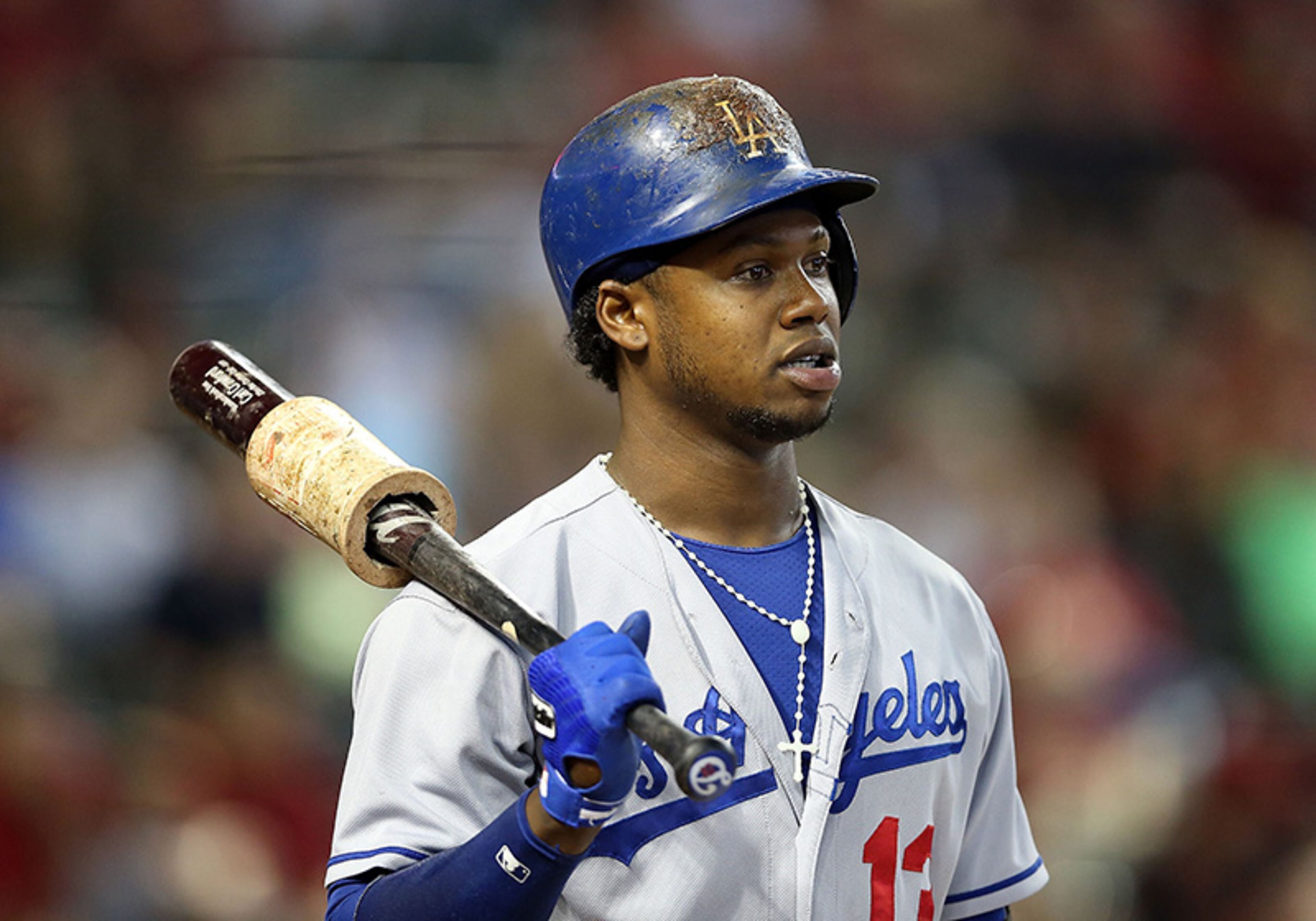 Dodgers shortstop Hanley Ramirez led the Dodgers with a .345 batting average (105 hits in 304 at-bats).