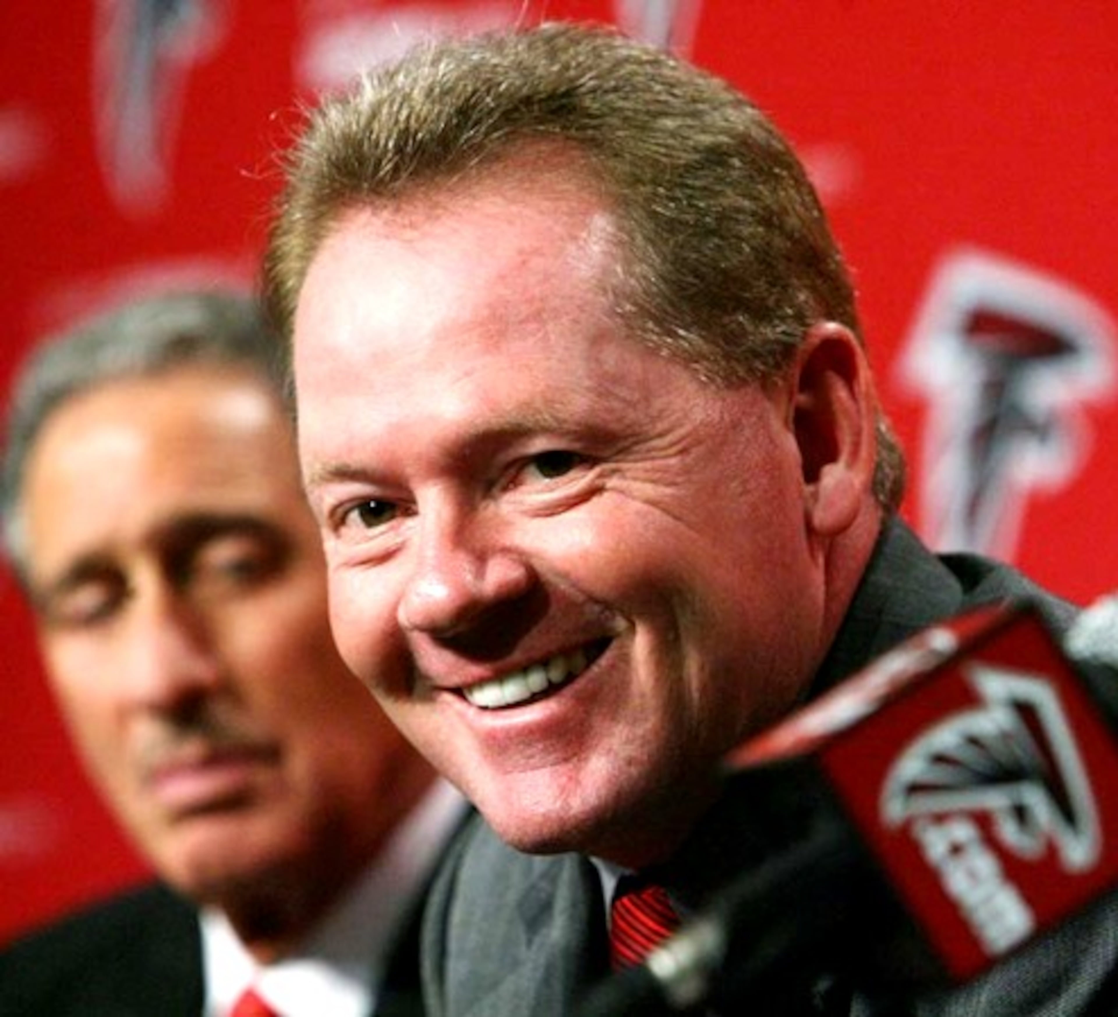Another season, another coach. In January 2007, Blank introduced Louisville coach Bobby Petrino as the Falcons' new head coach.