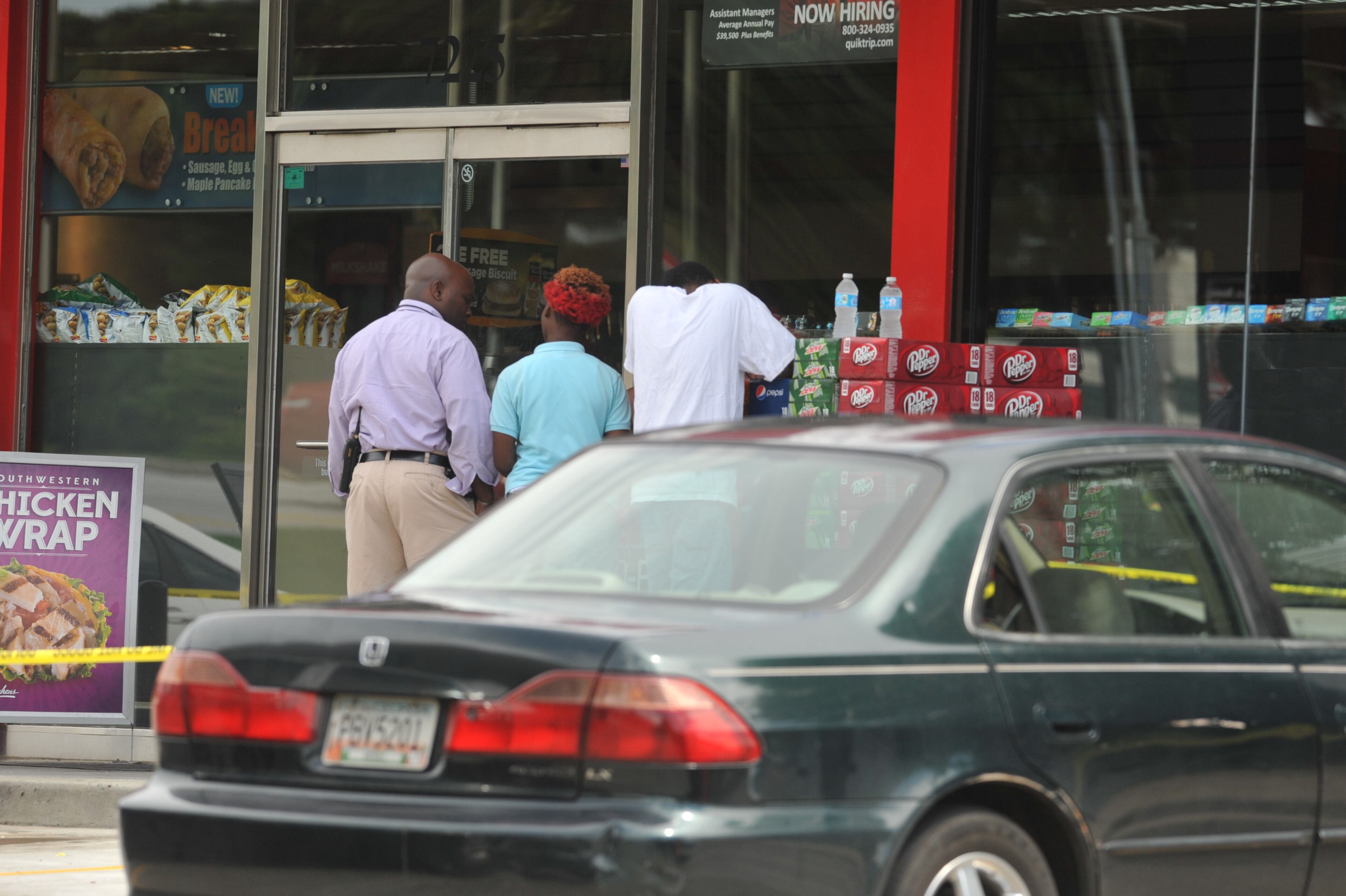The shooting happened around 1 p.m. Monday at the QuikTrip in the 7200 block of Rockbridge Road.