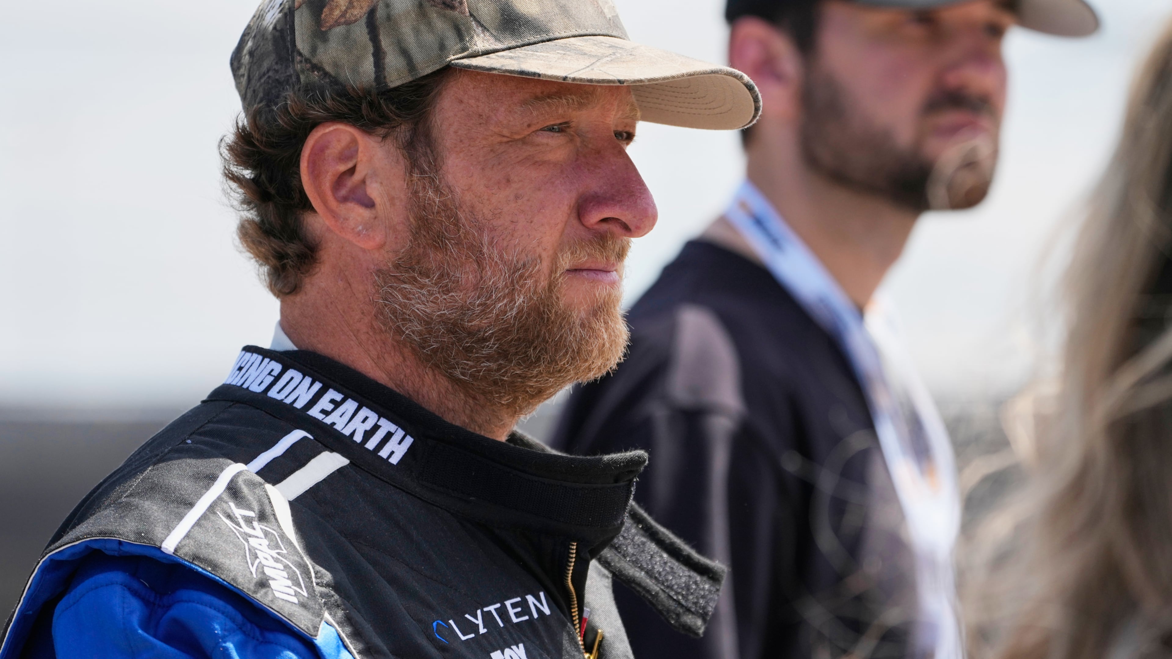 FILE - Barstool Sports founder David Portnoy, left, attends an IndyCar auto race Aug. 31, 2025, in Lebanon, Tenn. (AP Photo/George Walker IV, File)