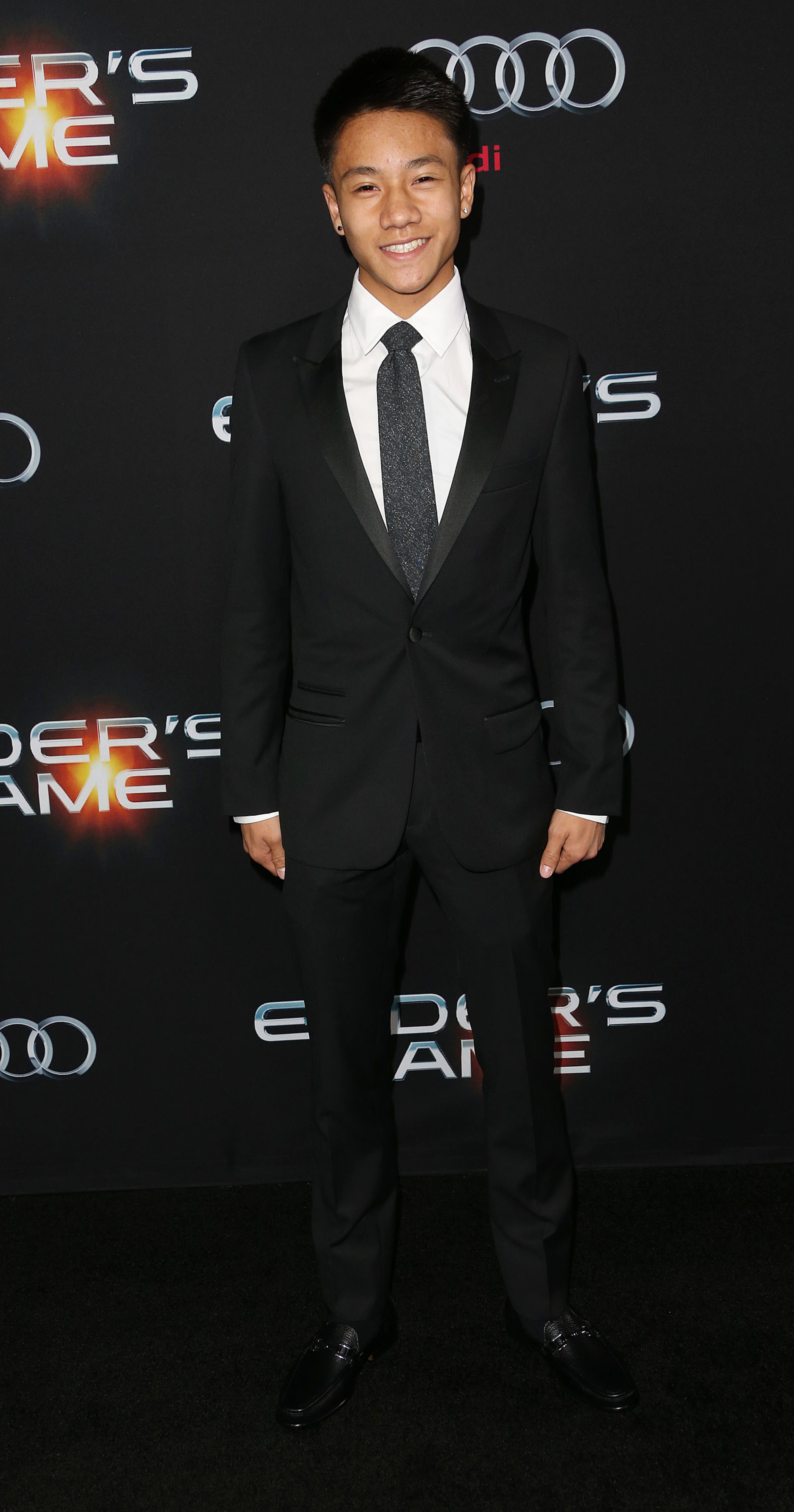 Actor Brandon Soo Hoo attends the Premiere of Summit Entertainment's "Ender's Game" at the TCL Chinese Theatre on October 28, 2013 in Hollywood, California. (Photo by Frederick M. Brown/Getty Images)