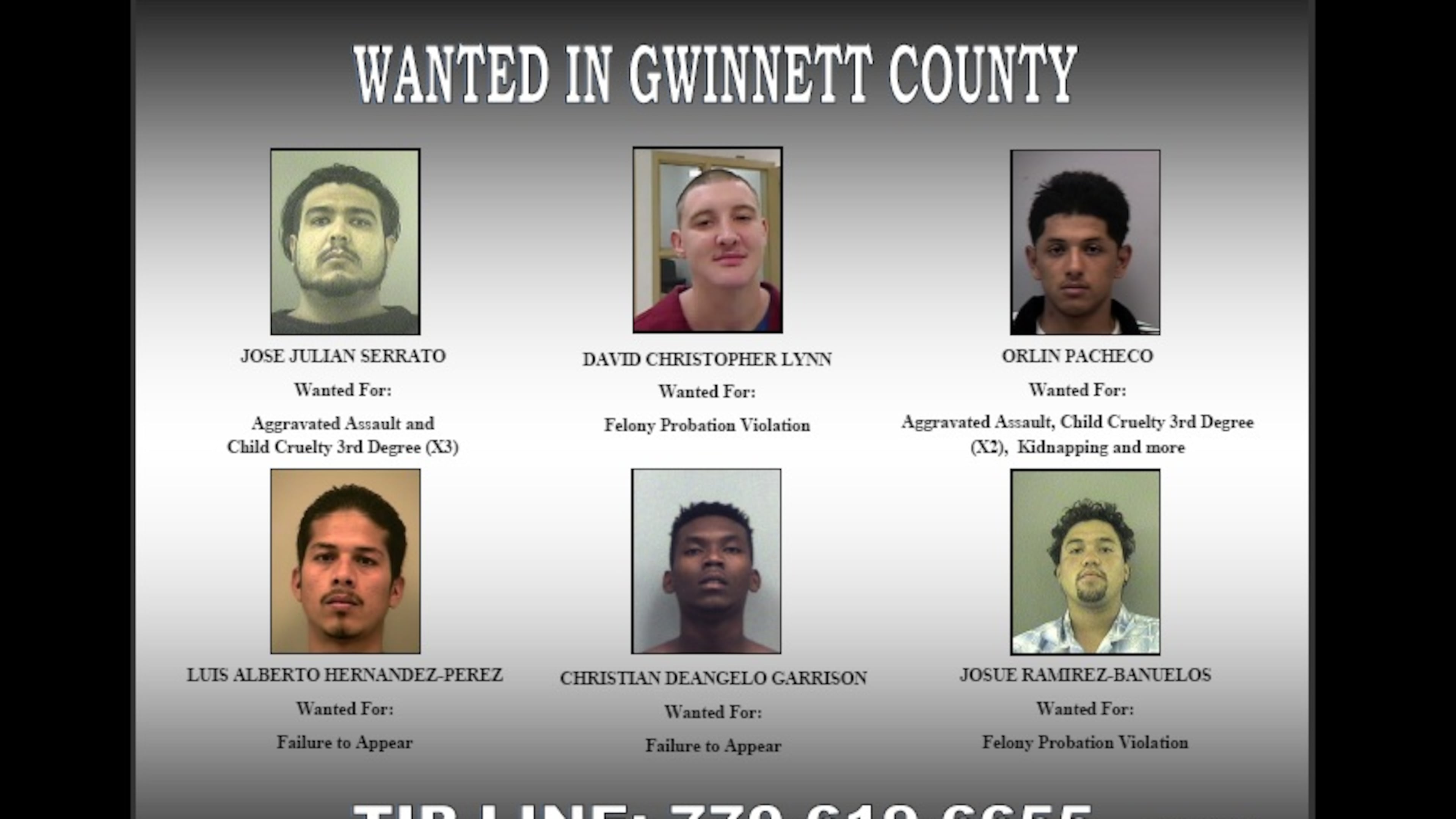 The Gwinnett County Sheriff's Office is looking for multiple suspects.