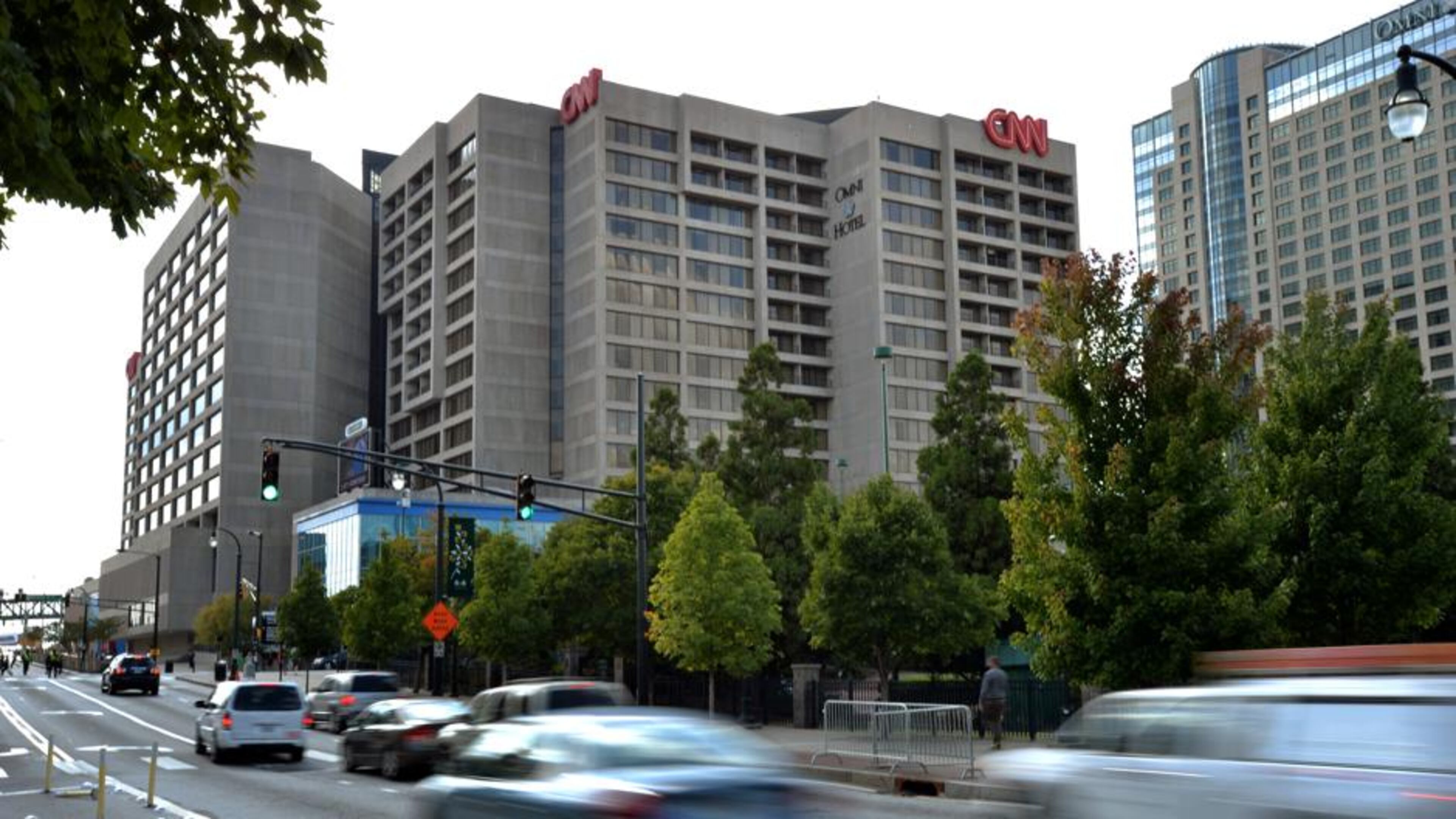 CNN Center will be the site of a protest scheduled at noon Saturday against the news operation. CREDIT: Scott Trubey
