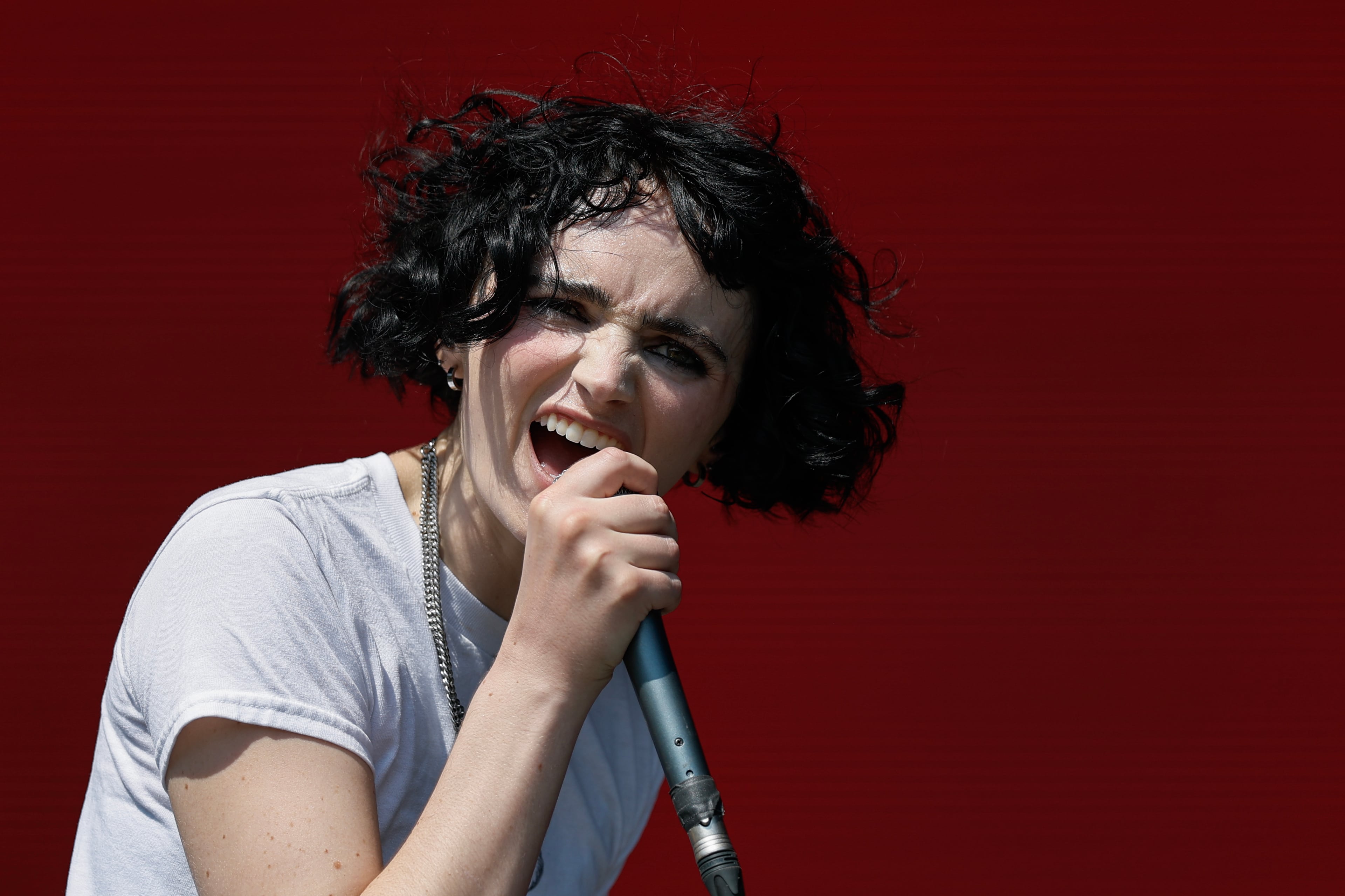 Sir Chloe performs during the Shaky Knees music festival at Piedmont Park, Saturday, Sept. 19, 2026, in Atlanta. (Erik S. Lesser for the AJC)