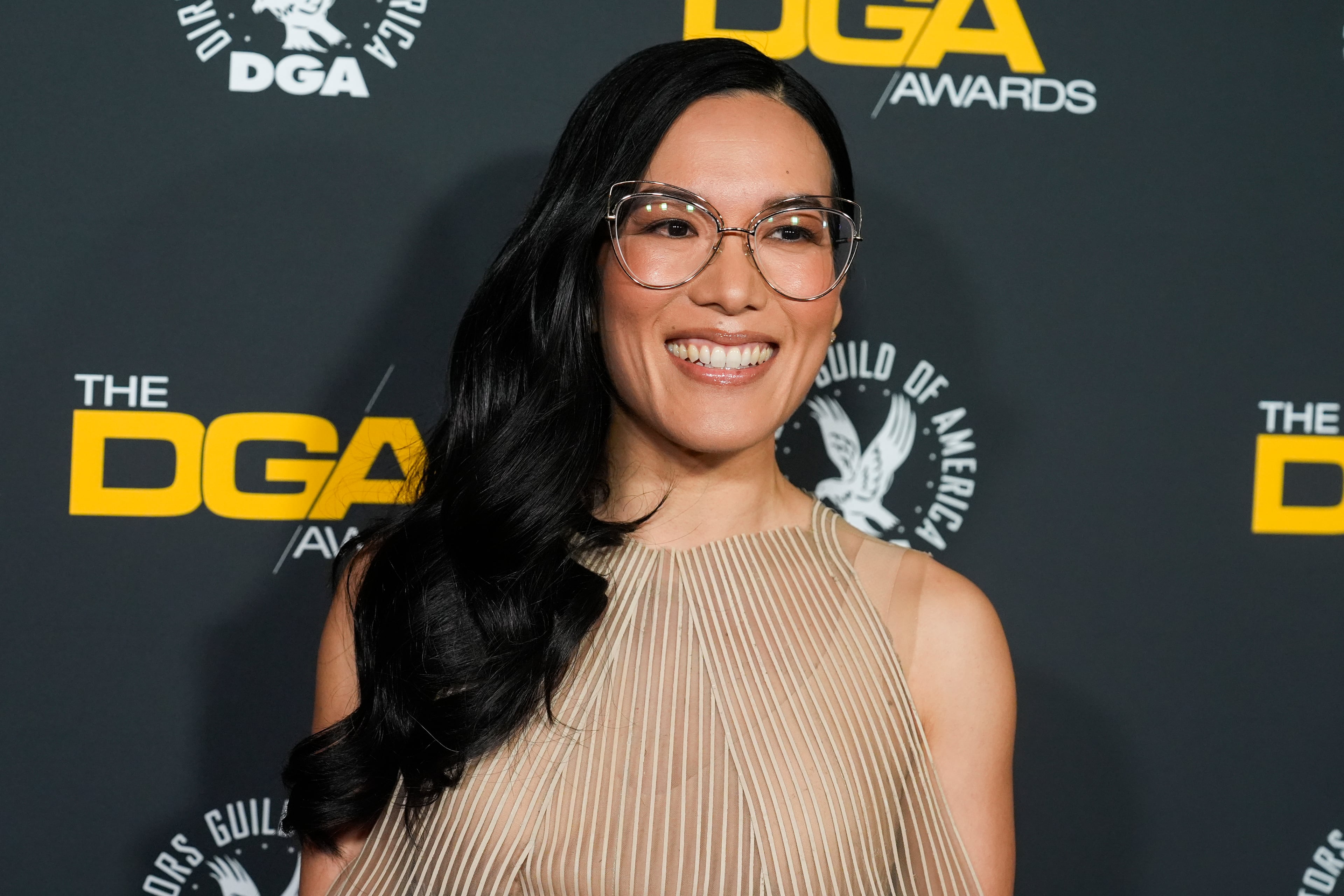 Ali Wong arrives at the 77th Directors Guild of America Awards on Saturday, Feb. 8, 2025, in Beverly Hills, Calif. (Chris Pizzello/AP)