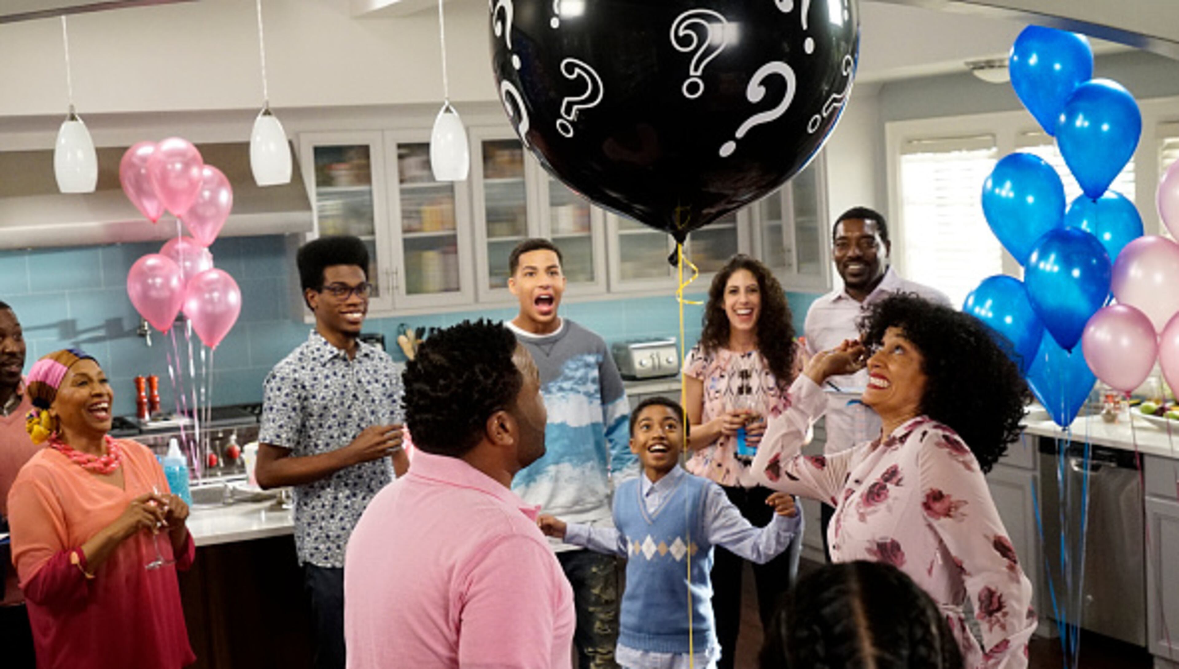 On the ABC sitcom ‘Black-ish’ in the episode called ‘The Name Game,’ Dre and Bow have a gender reveal party.