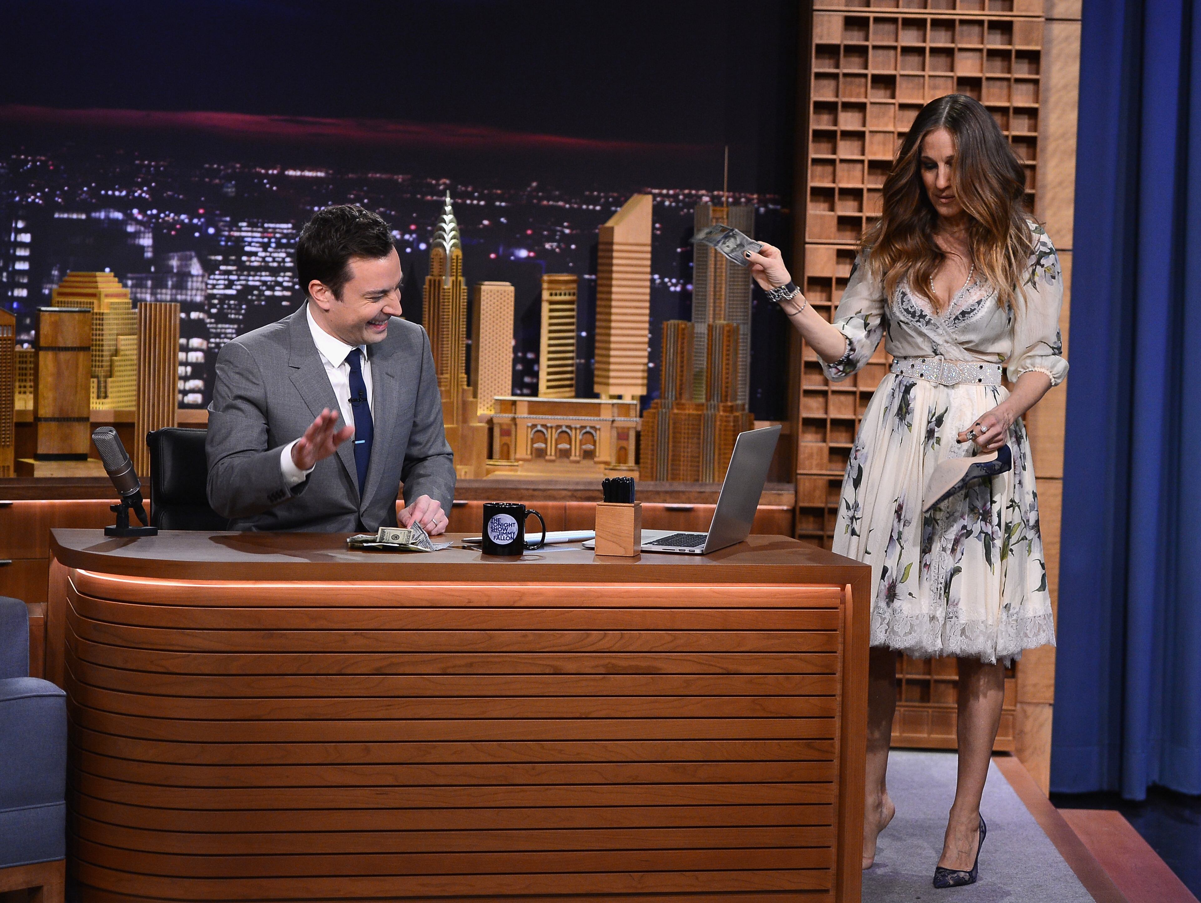 Sarah Jessica Parker visits "The Tonight Show Starring Jimmy Fallon" at Rockefeller Center on February 17, 2014 in New York City.