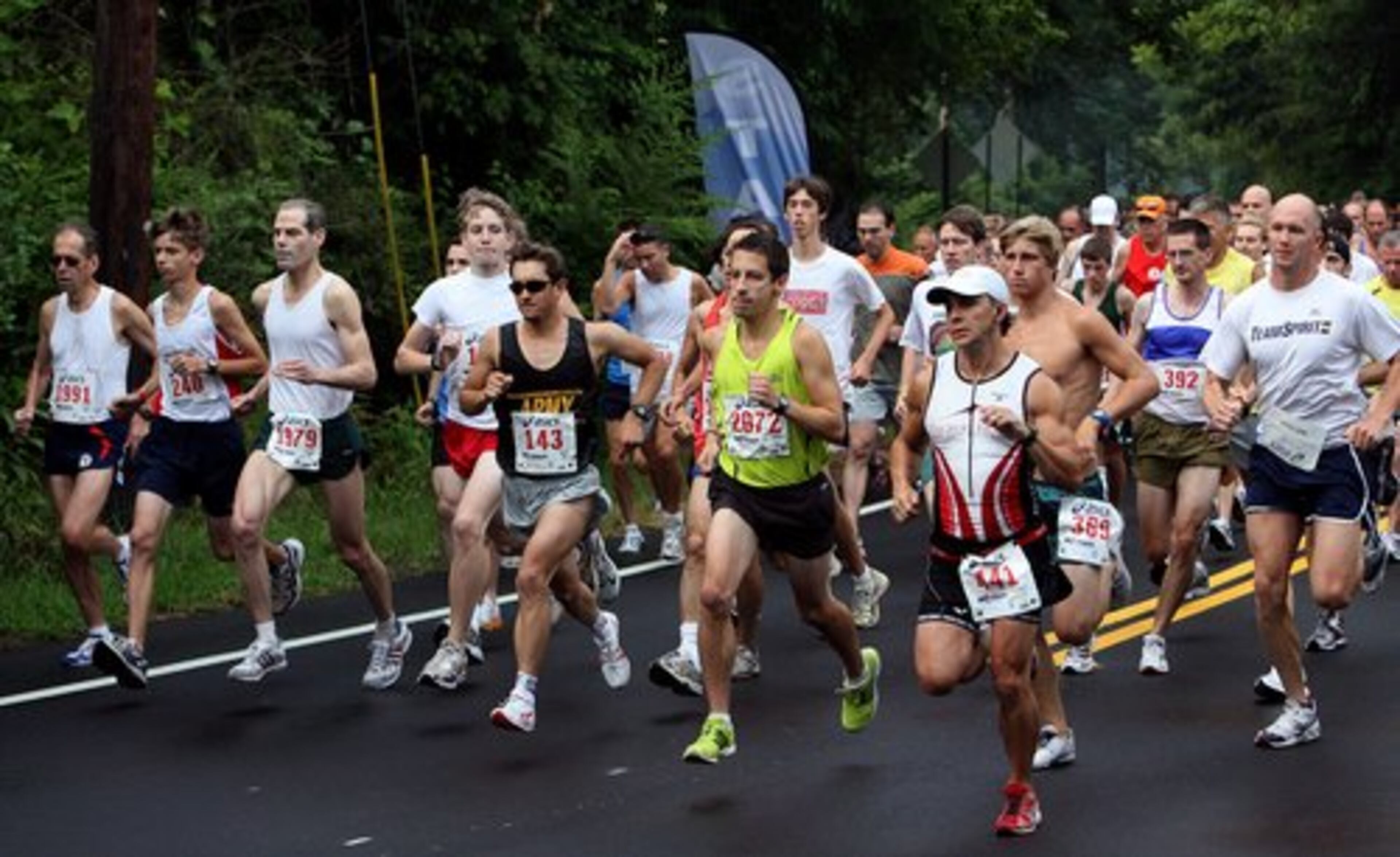 Runners start the 30th annual Possum Trot 10k Road Race & Fun Run in Roswell on Saturday.