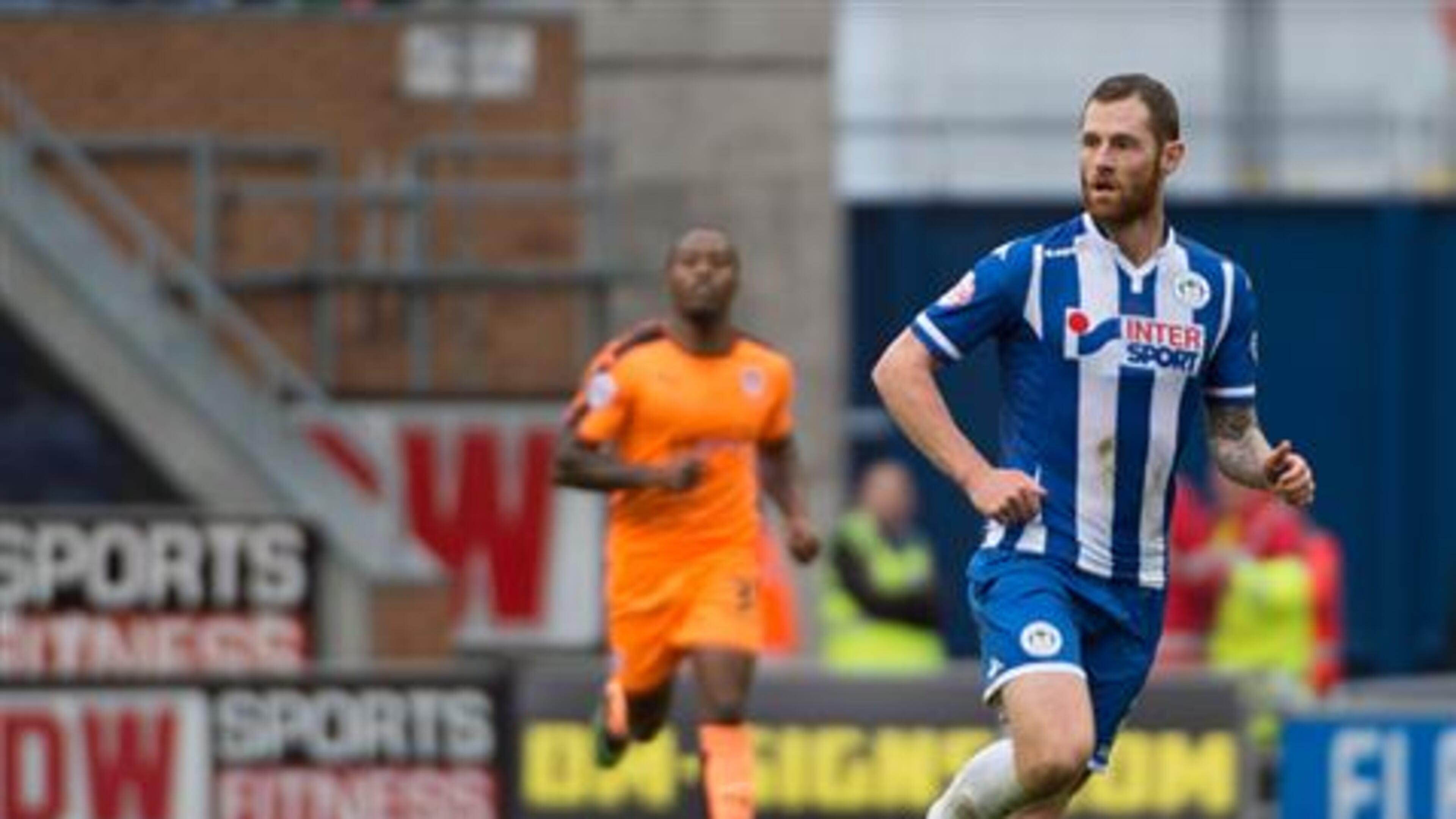 Irish midfielder Chris McCann is shown playing for Wigan Athletic in this file photo.