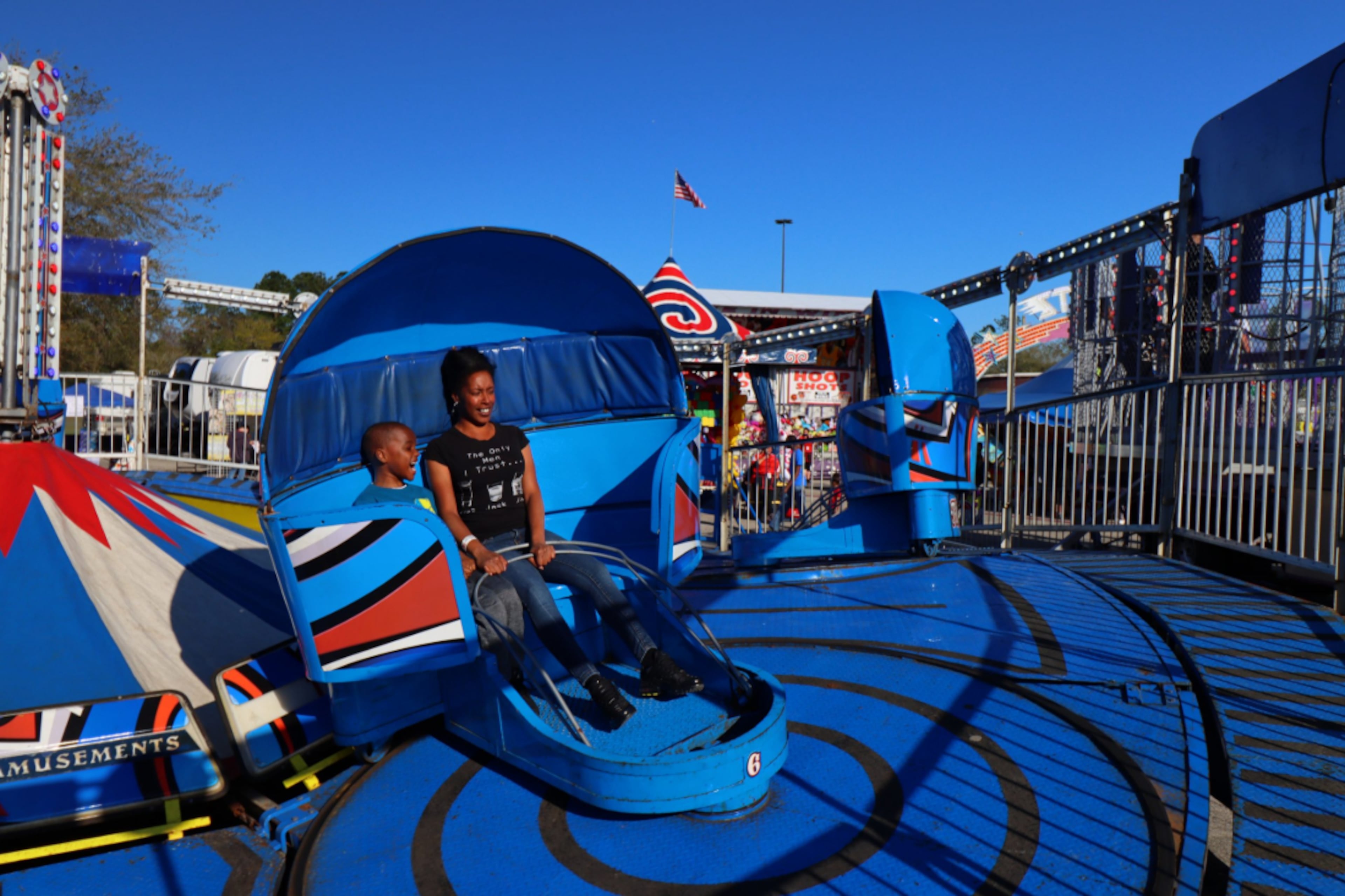 Have fun on rides such as the tilt-a-whirl, watch free Victoria Circus shows, chow down on fair food and more at the Town Center at Cobb Carnival, continuing Friday, April 3, through Sunday, April 5, plus additional dates. (Courtesy of Dreamland Amusements)