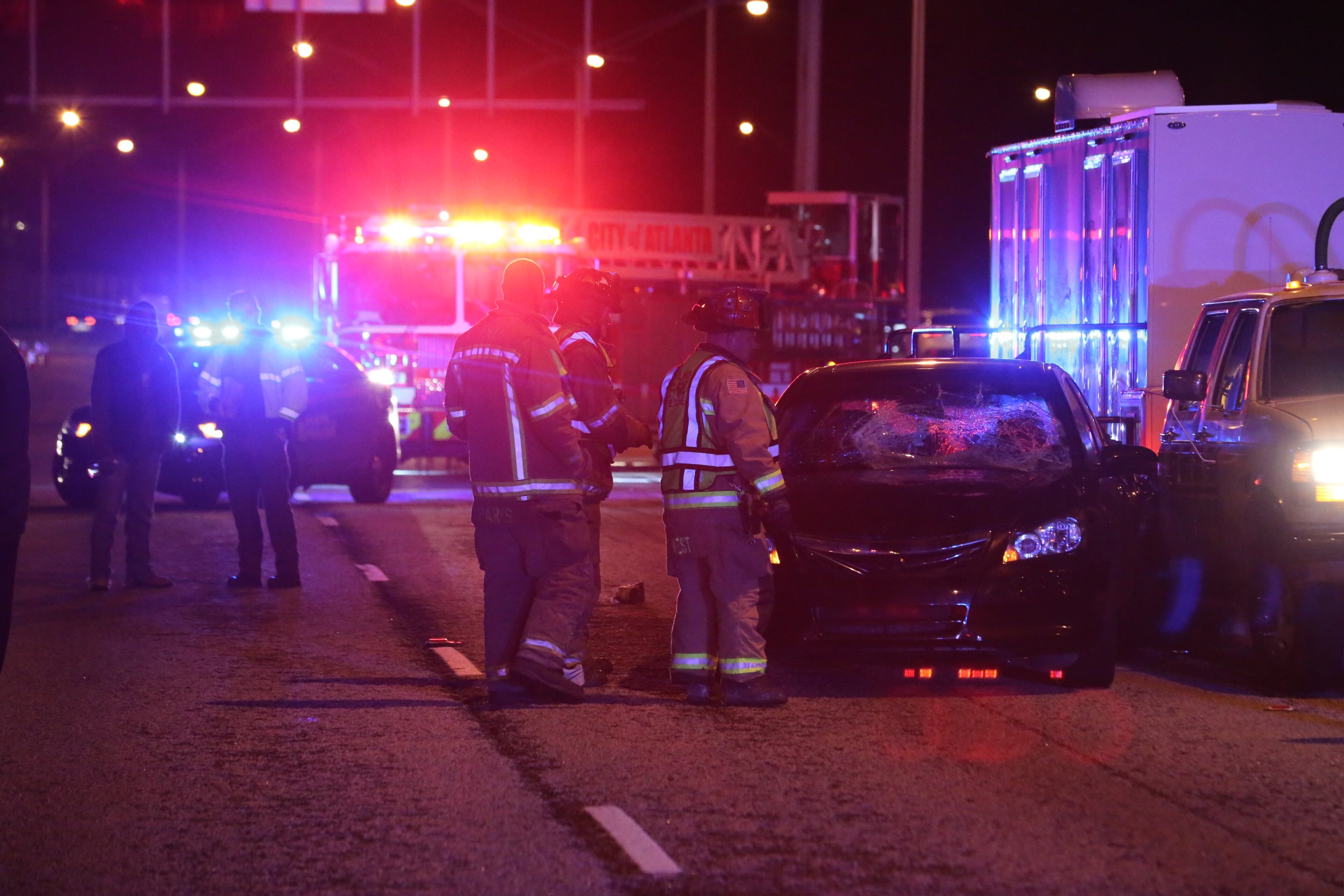 An angry patient aboard an ambulance jumped from the vehicle and was struck twice and killed Monday at University Avenue on the Downtown Connector. Traffic was halted northbound after the incident.