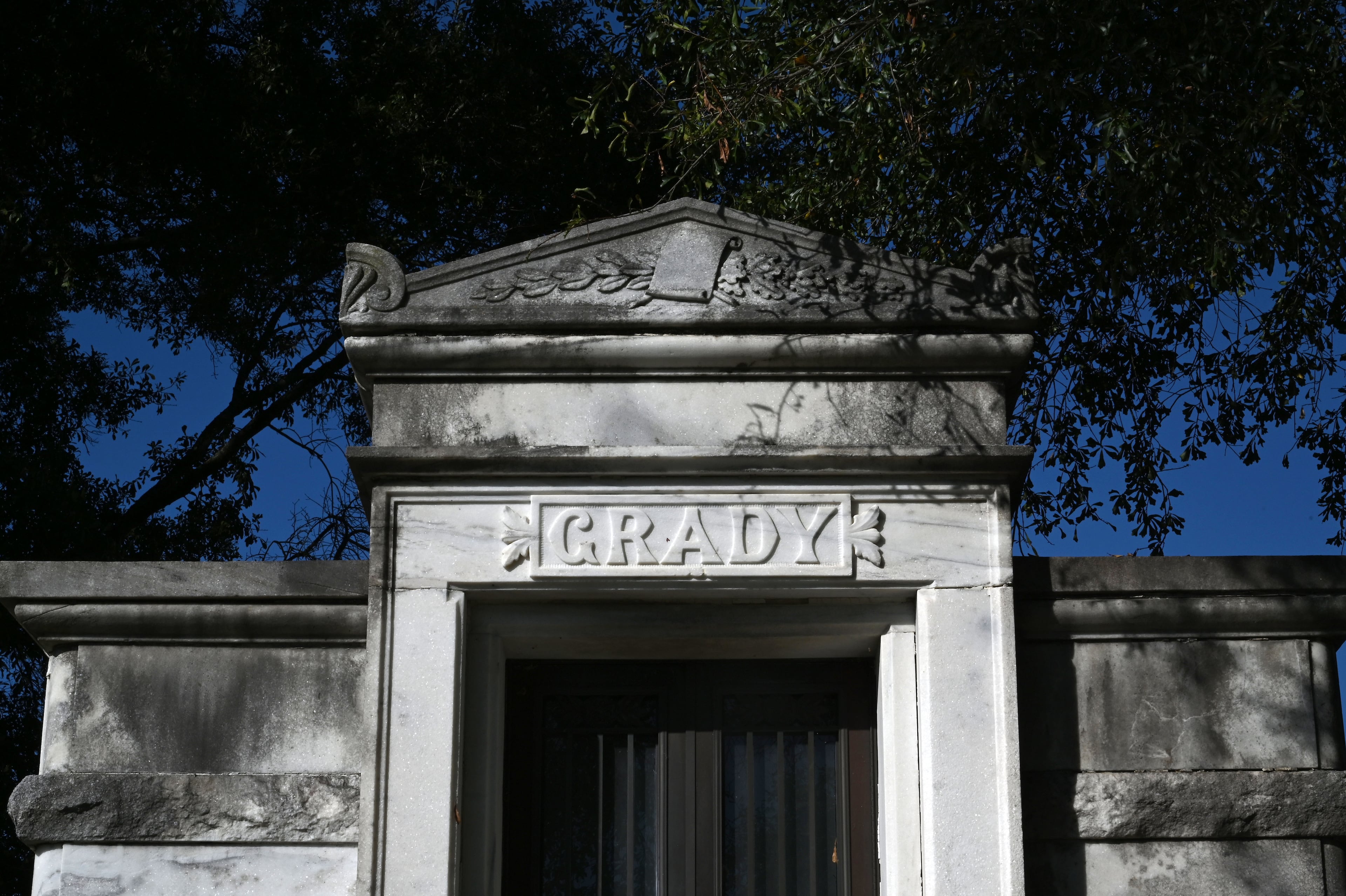 Westview features many elaborate monuments, including that of journalist and orator Henry Grady, who died in 1889. (Hyosub Shin/AJC)