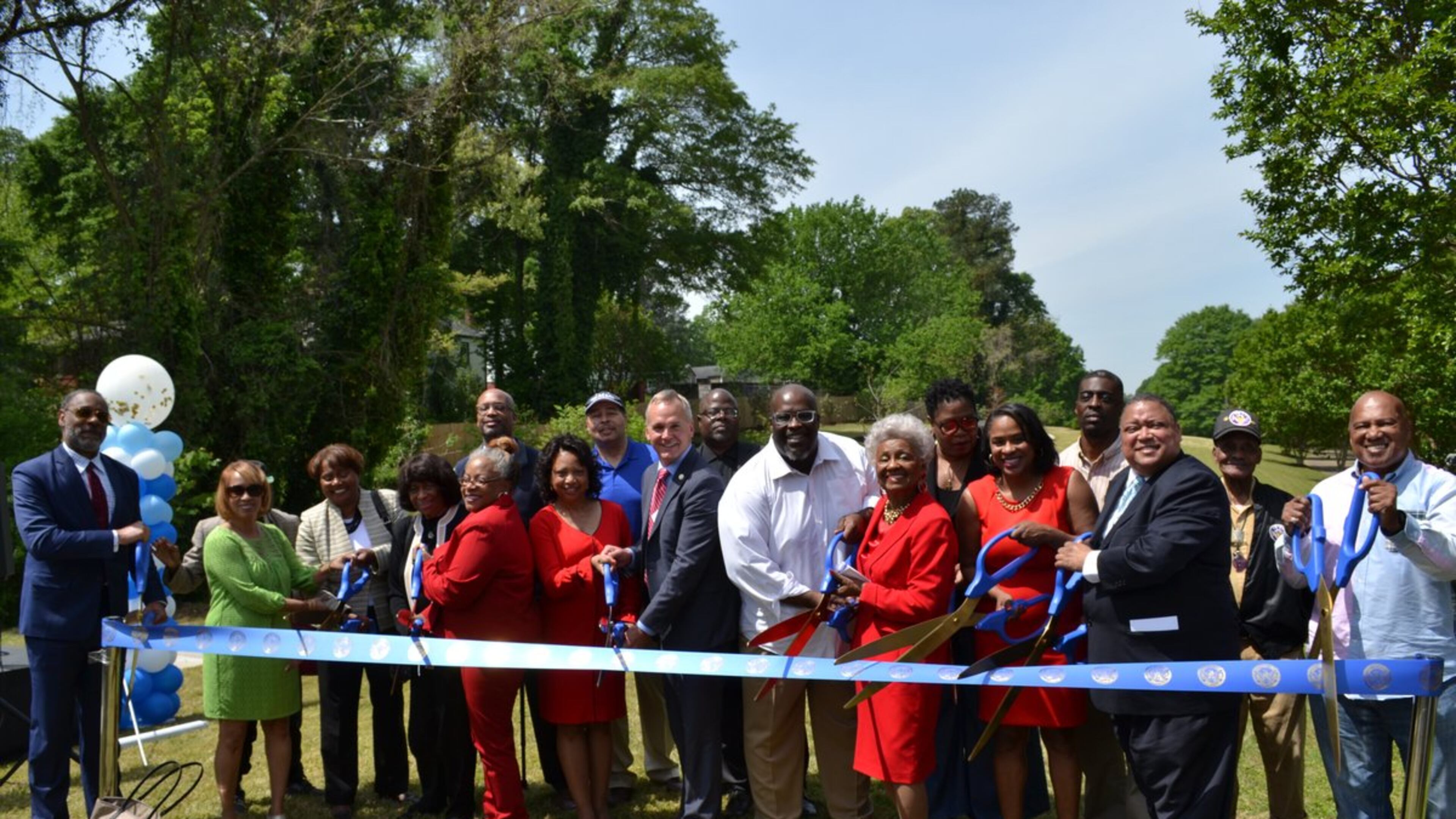 The Ella Mae Wade Brayboy Memorial Park was dedicated on Wednesday, April 17 with a ribbon-cutting ceremony. CONTRIBUTED