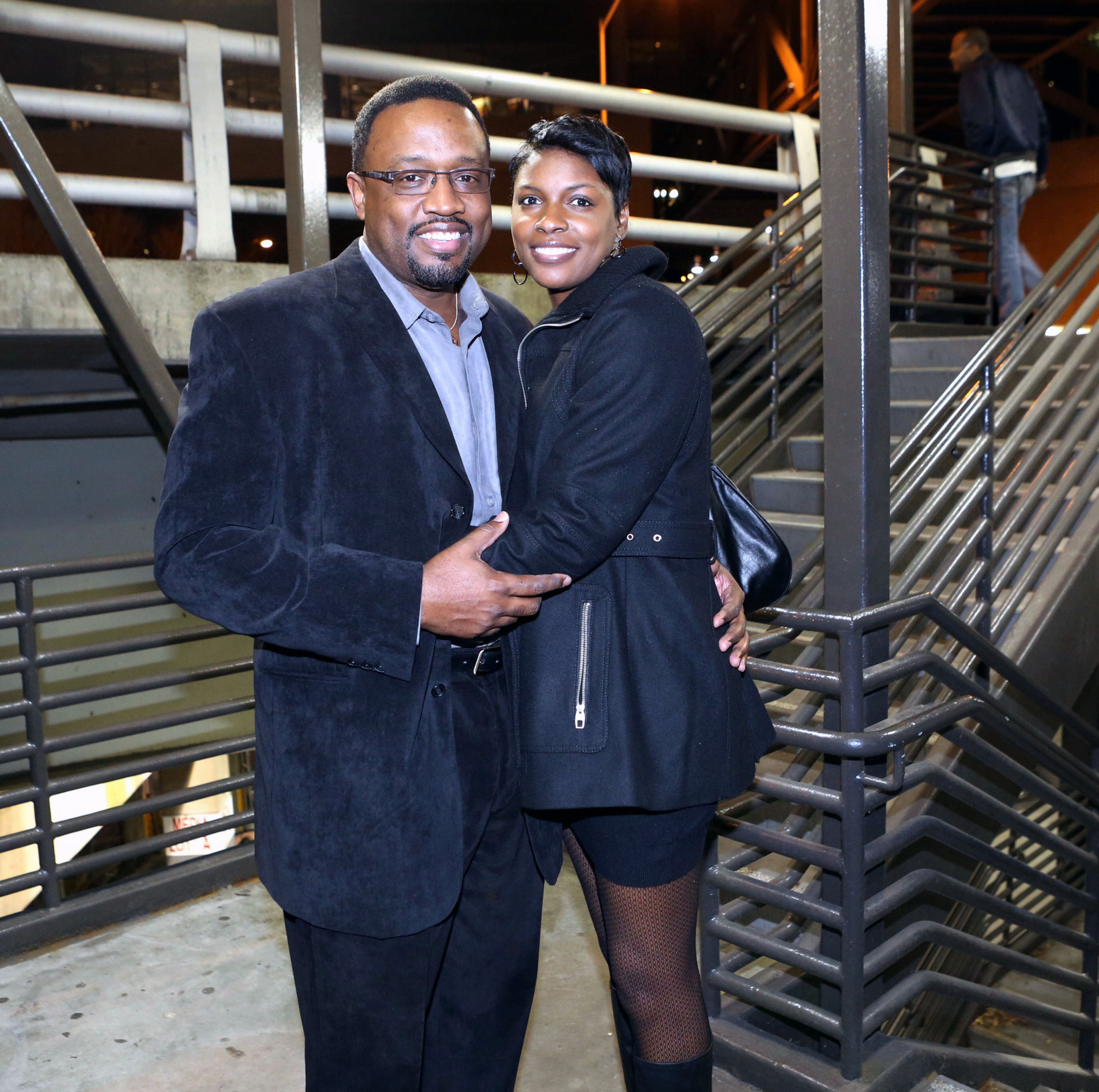Katurah Ford and Mark Cody from Midtown Atlanta came out for the sold-out Justin Timberlake show during his 20/20 Experience World Tour at Philips Arena in Atlanta crowd Tuesday, Dec. 17, 2013.