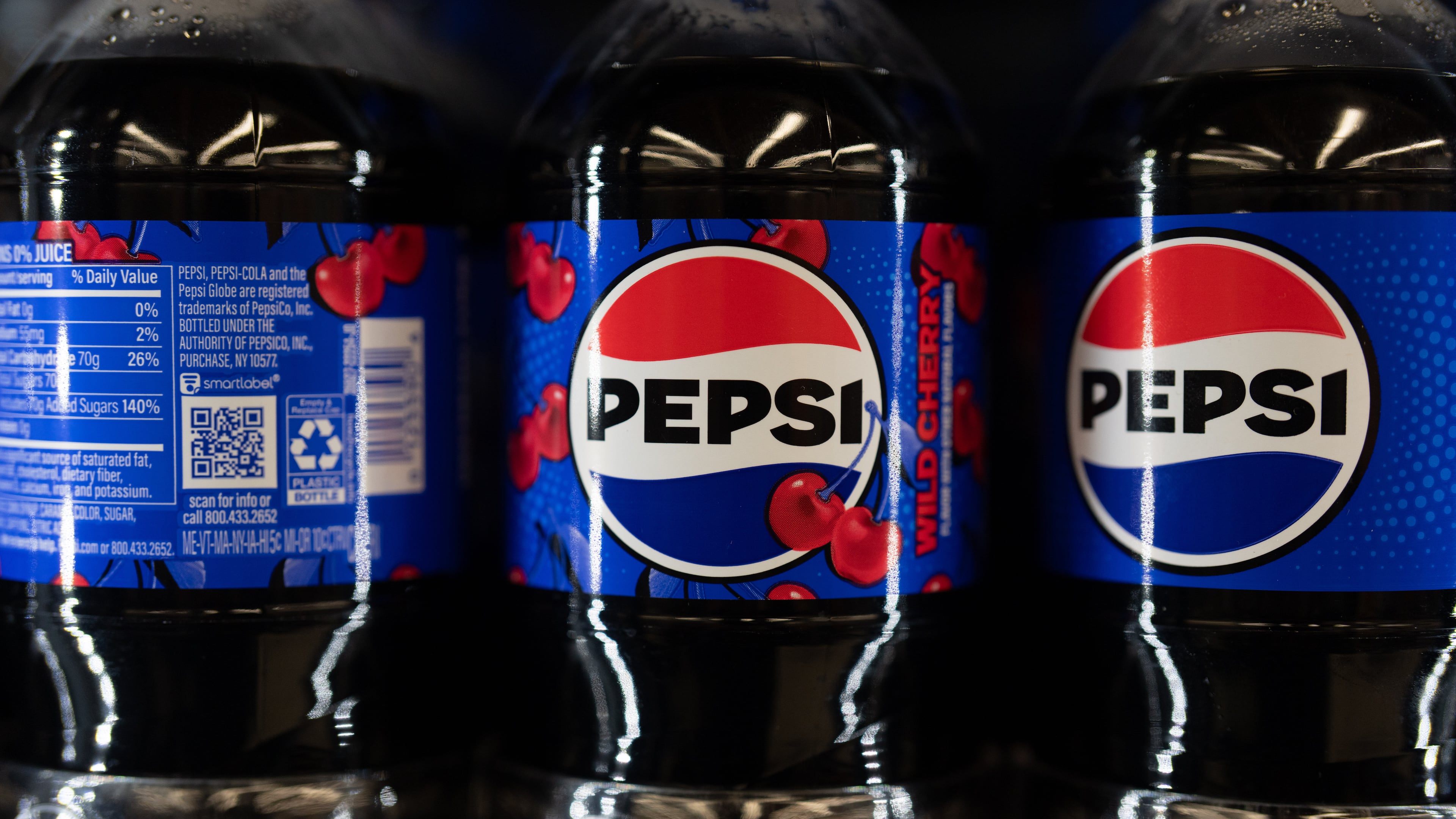 FILE - Bottles of Pepsi products are displayed for sale at Hawthorne Market on Jan. 6, 2026, in Portland, Ore. (AP Photo/Jenny Kane, File)