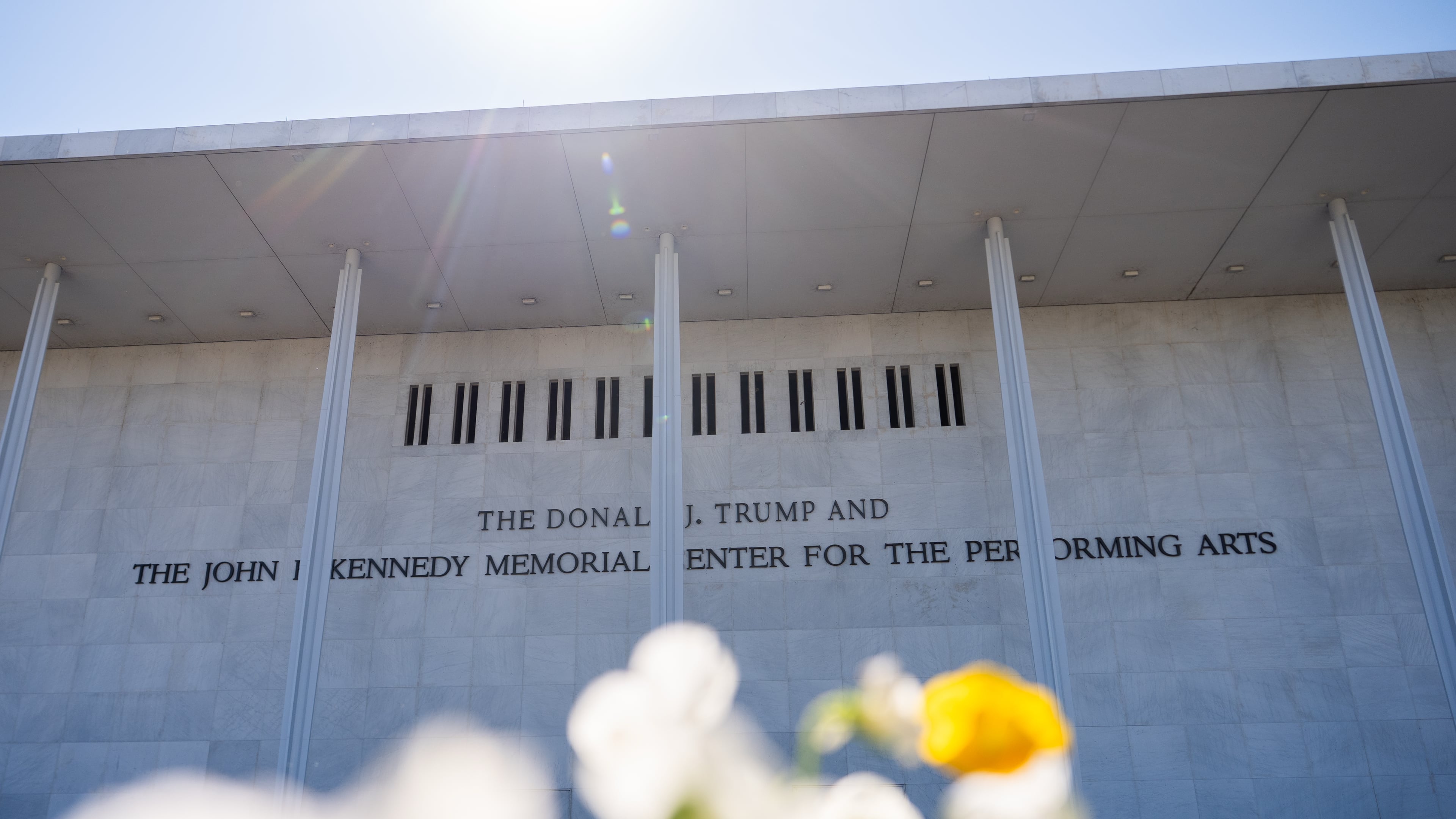 The John F. Kennedy Center for the Performing Arts is seen, Friday, May 29, 2026, in Washington. (AP Photo/Julia Demaree Nikhinson)