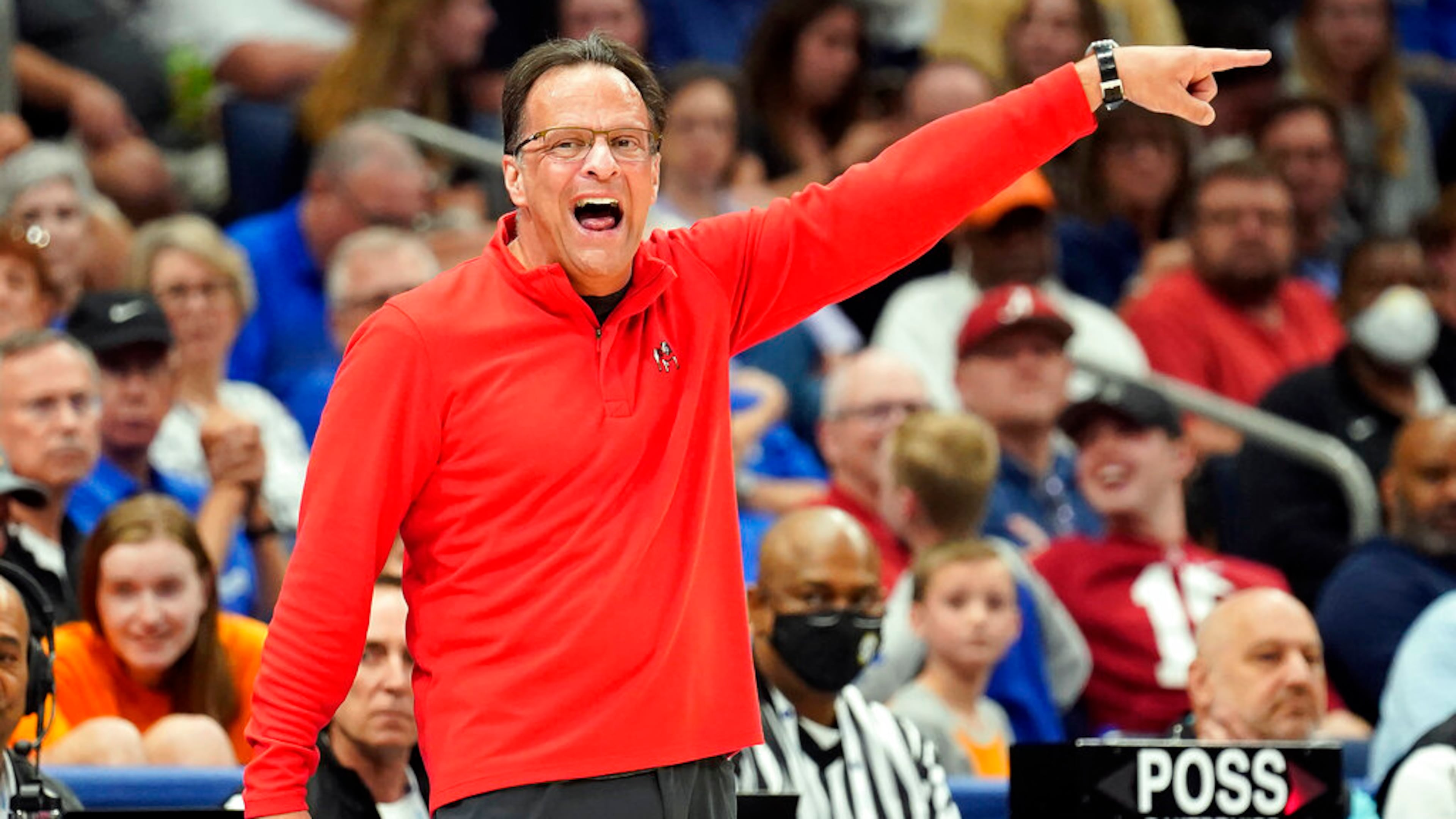 Georgia coach Tom Crean directs his team against Vanderbilt during the first half of an SEC Tournament game on Wednesday night in Tampa, Fla. (AP Photo/Chris O'Meara)