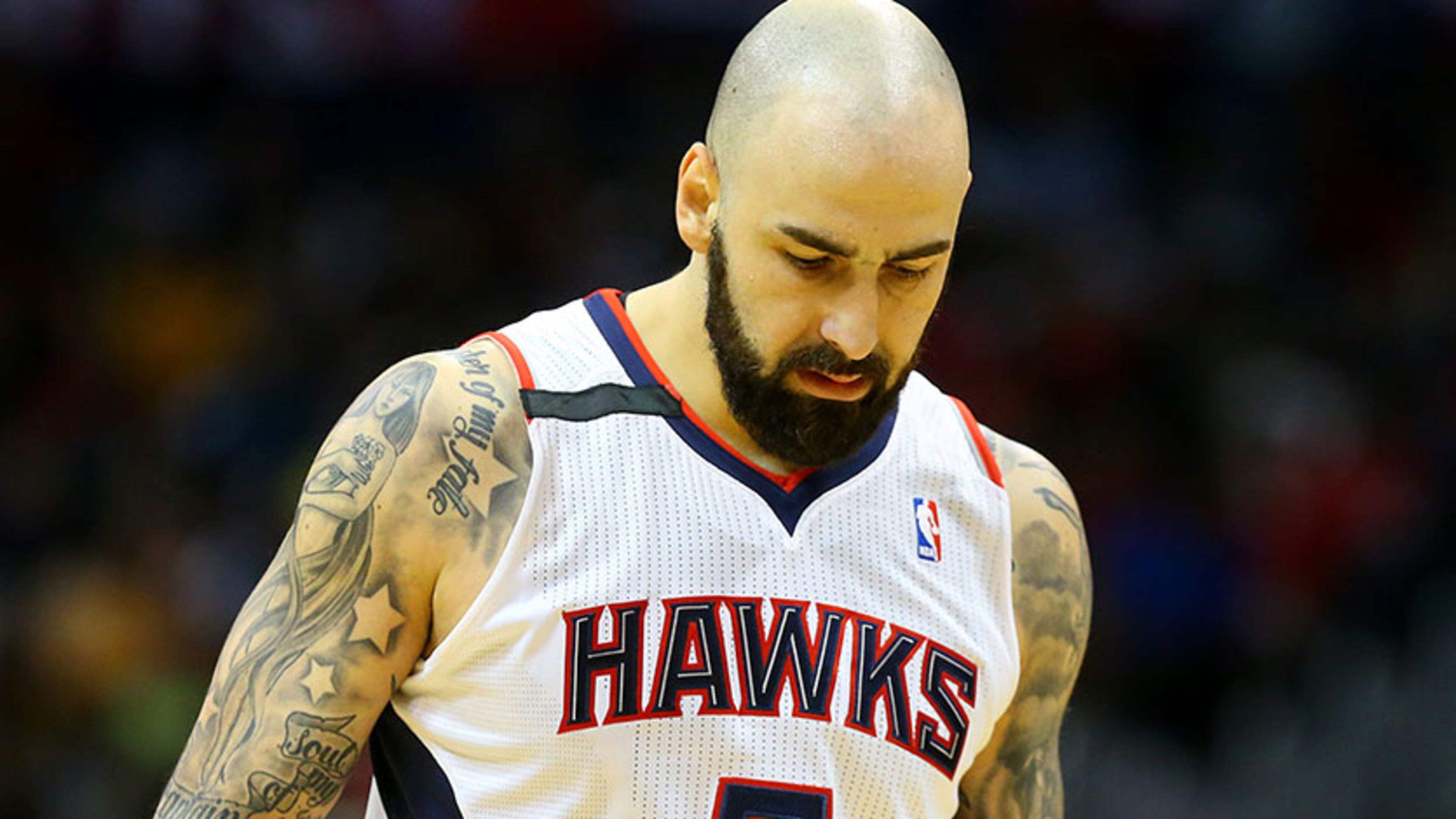 Hawks' Pero Antic suffered a broken nose in practice.