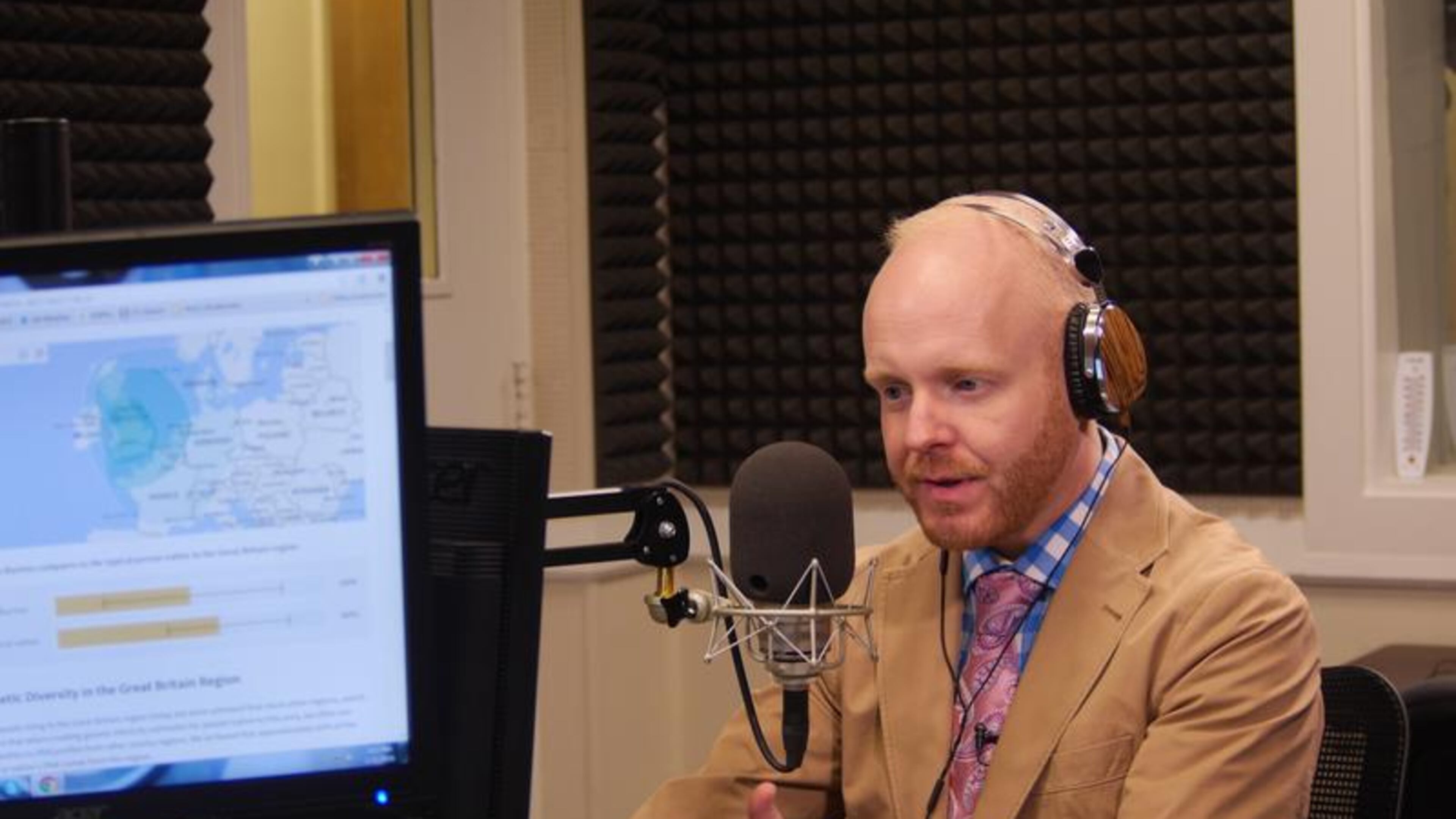 Jim Burress, new afternoon host for WABE-FM, has been with the station for ten years.