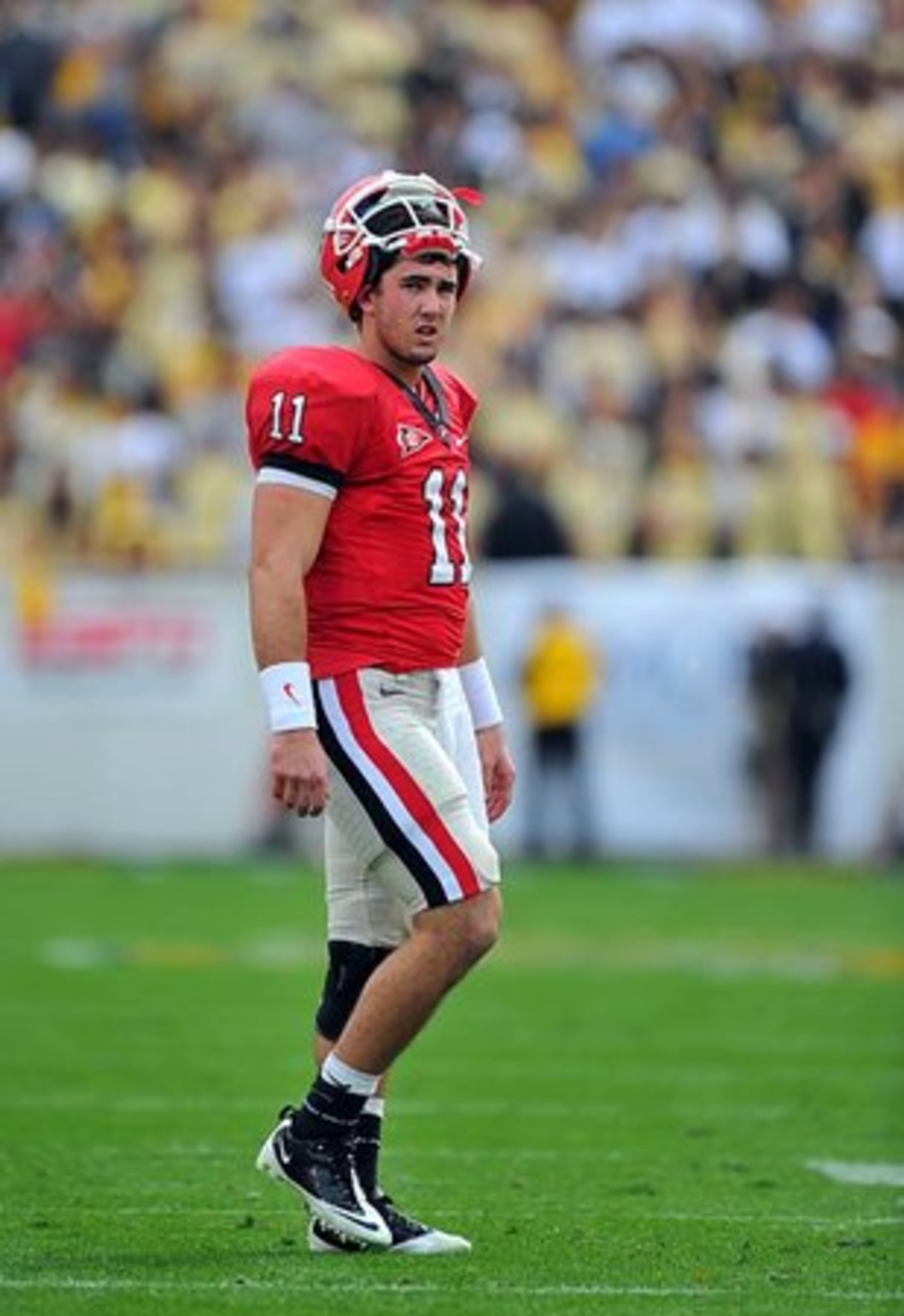 Georgia QB Aaron Murray threw for 252 yards and four TDs against Tech.