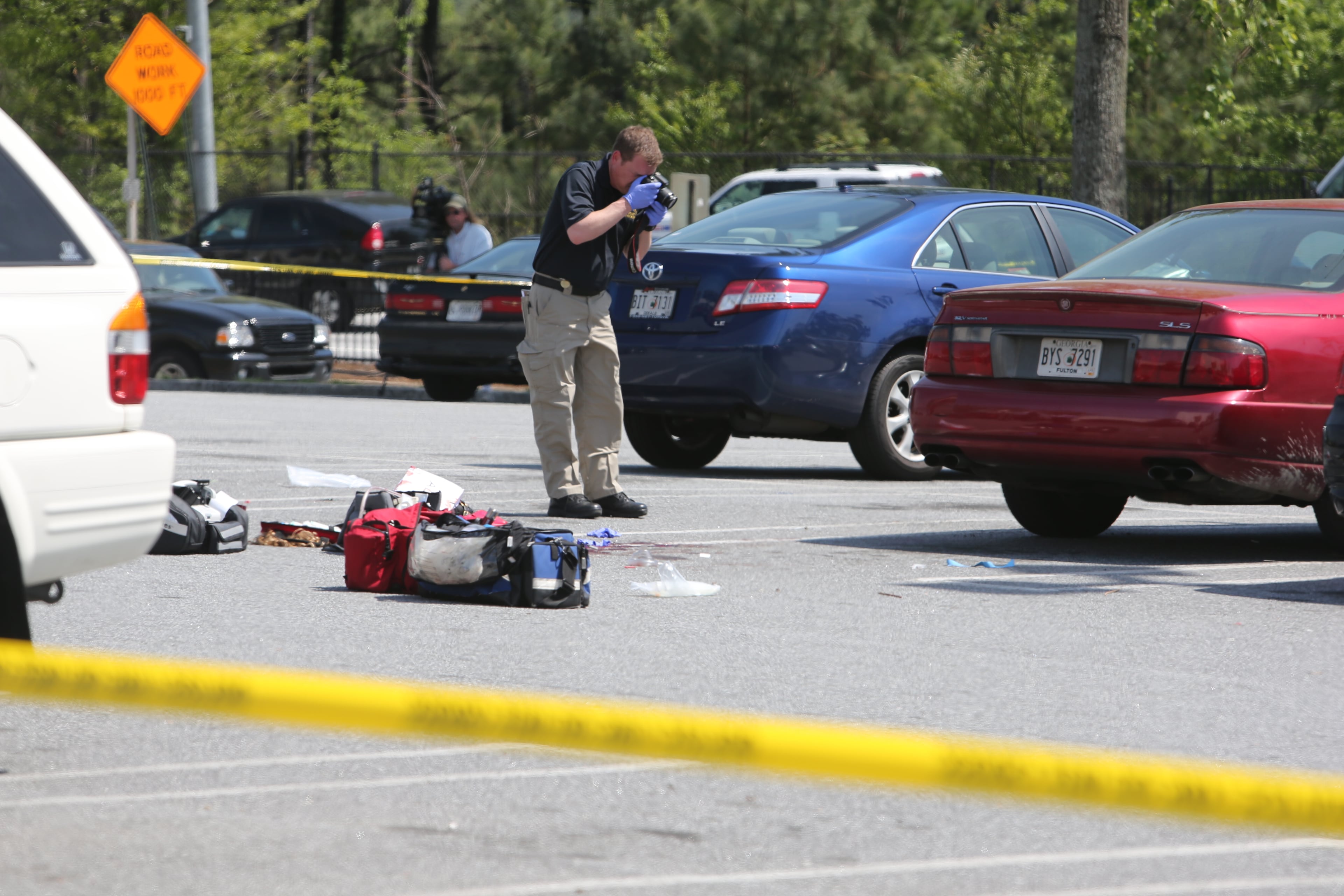 A shooting Monday outside Cumberland Mall injured at least one person, police said. The shooting happened in the mall parking lot at about 2:20 p.m.