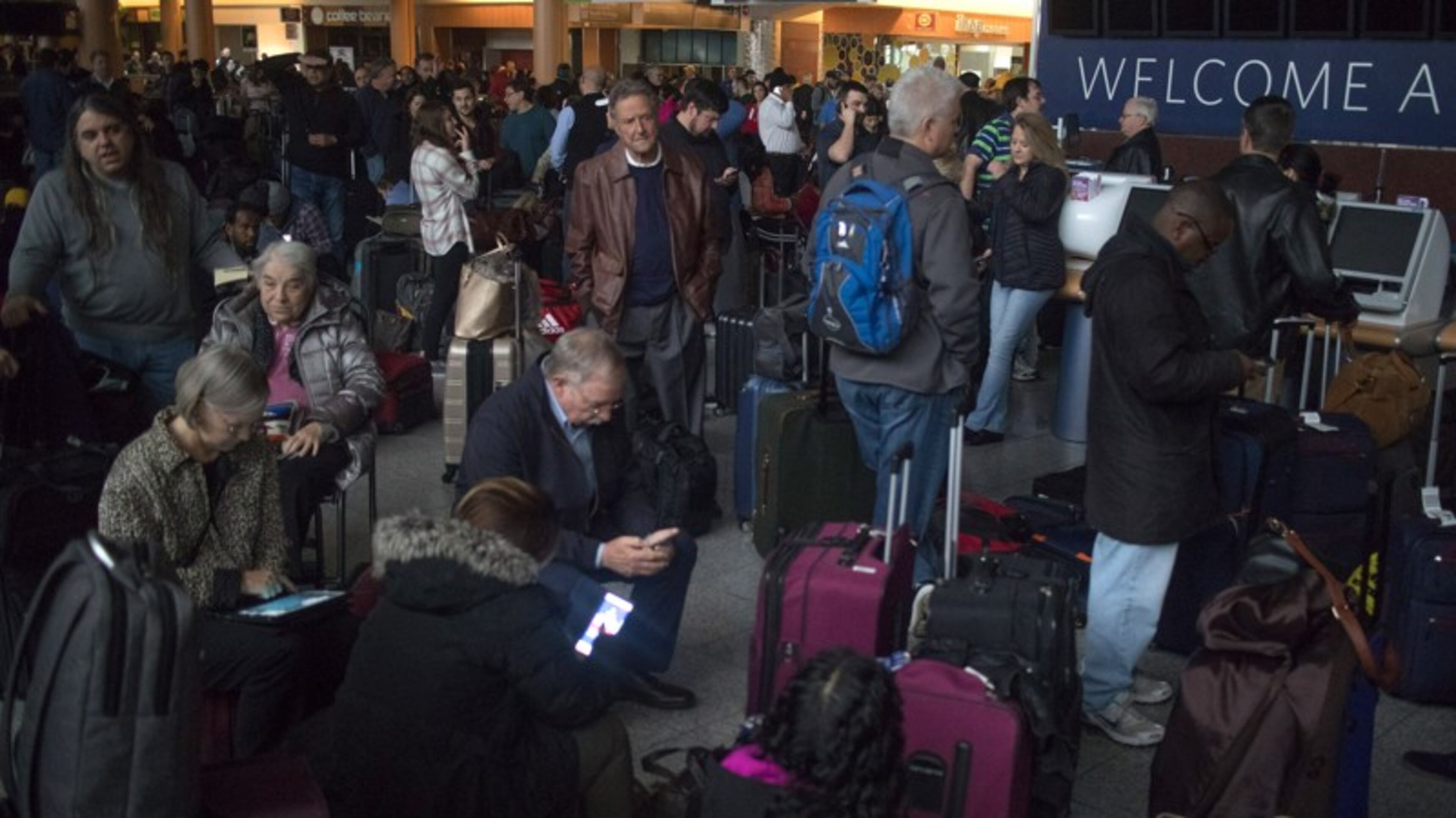 Passengers were stranded for hours on Dec. 17 at Hartsfield-Jackson International Airport after the facility lost power for more than 12 hours. Steve Schaeffer/Special to the AJC