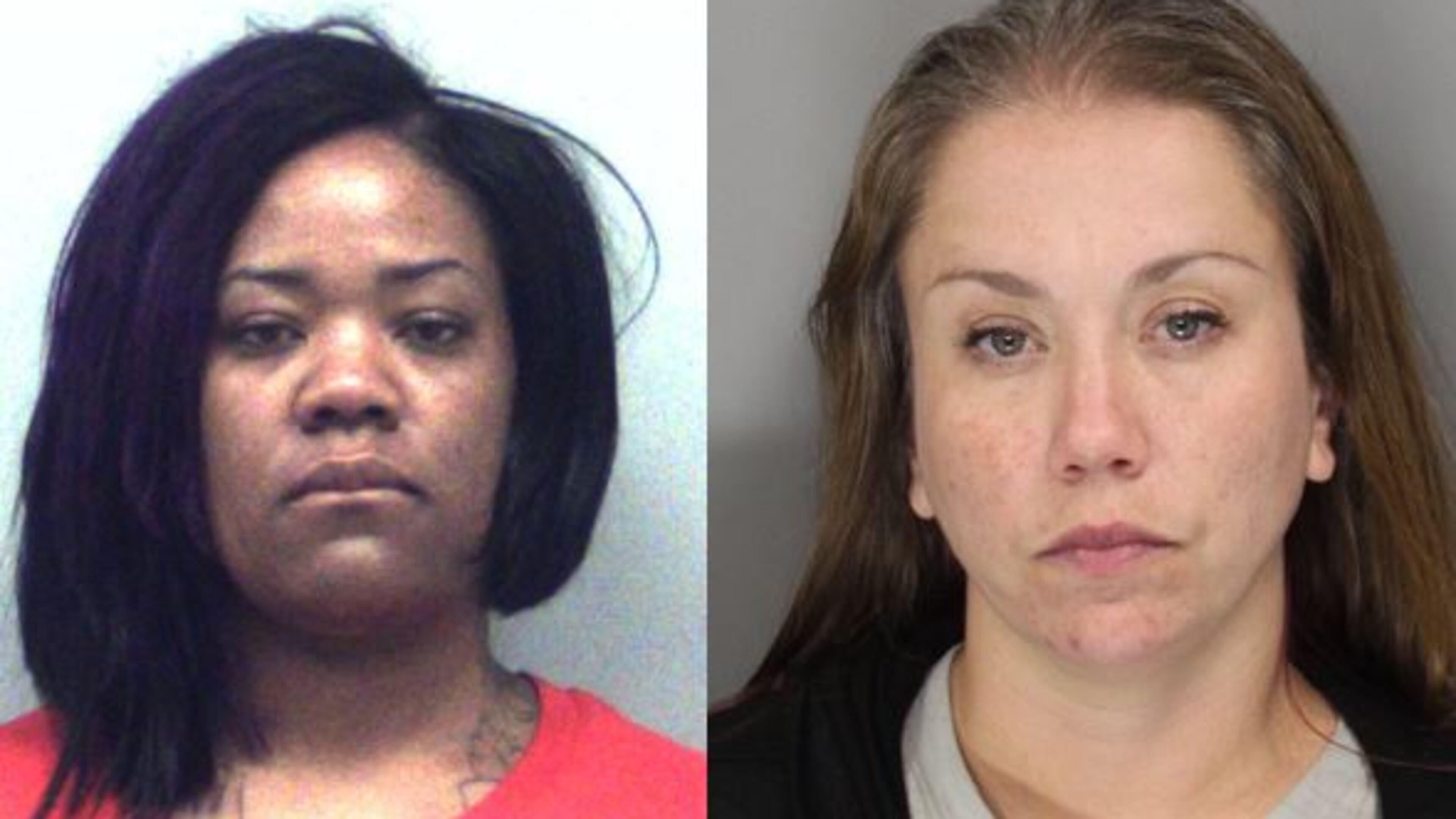 Catherine Sybil Simmons, left, and Tiffany Joy Oldham were arrested last week in separate incidents in Gwinnett and Cobb counties.