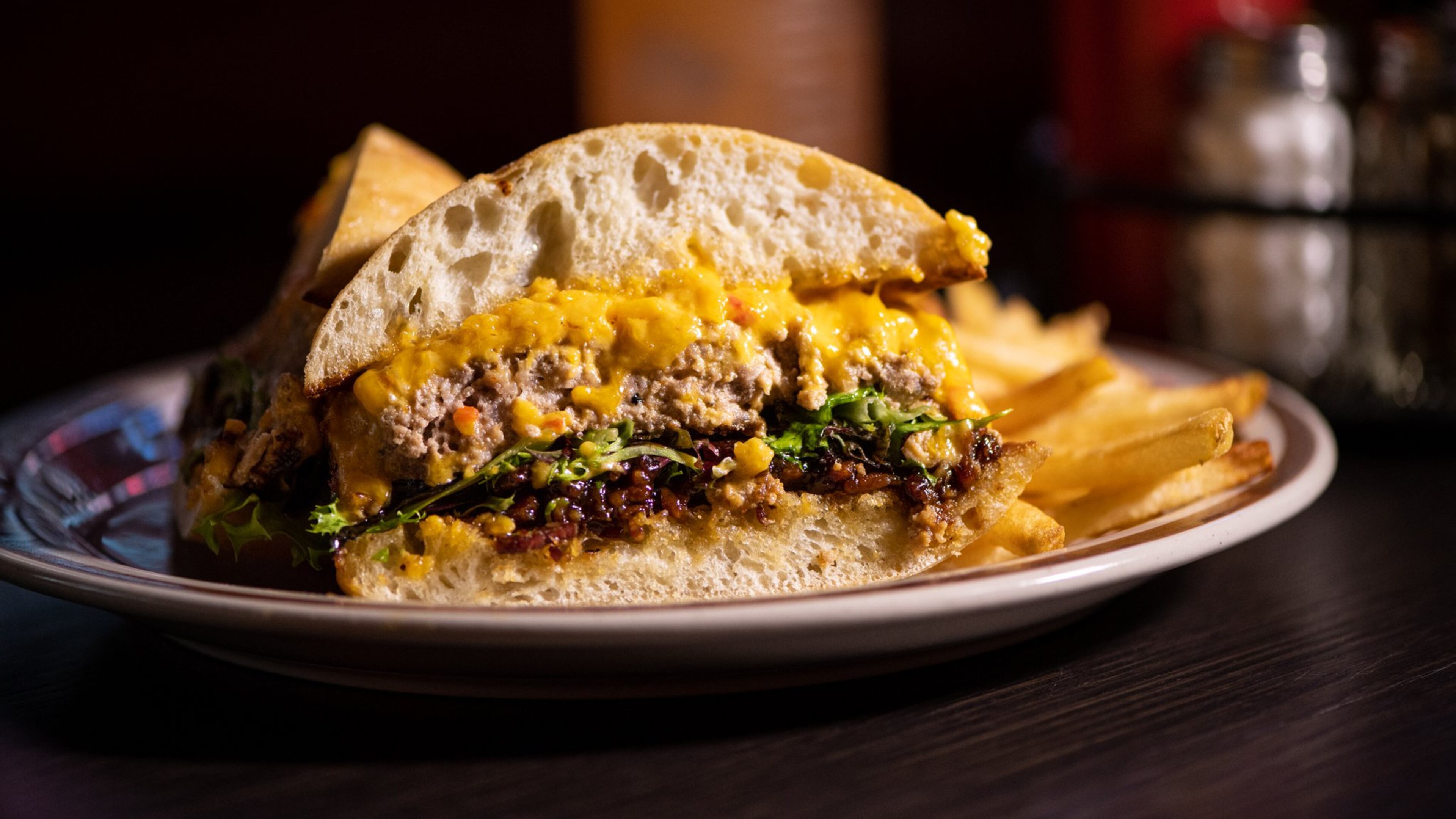 Wonderkid’s Meatloaf Melt is a mix of down-home and fancy with beef and pork, pimento cheese, bacon jam and mixed greens served on ciabatta. CONTRIBUTED BY MIA YAKEL