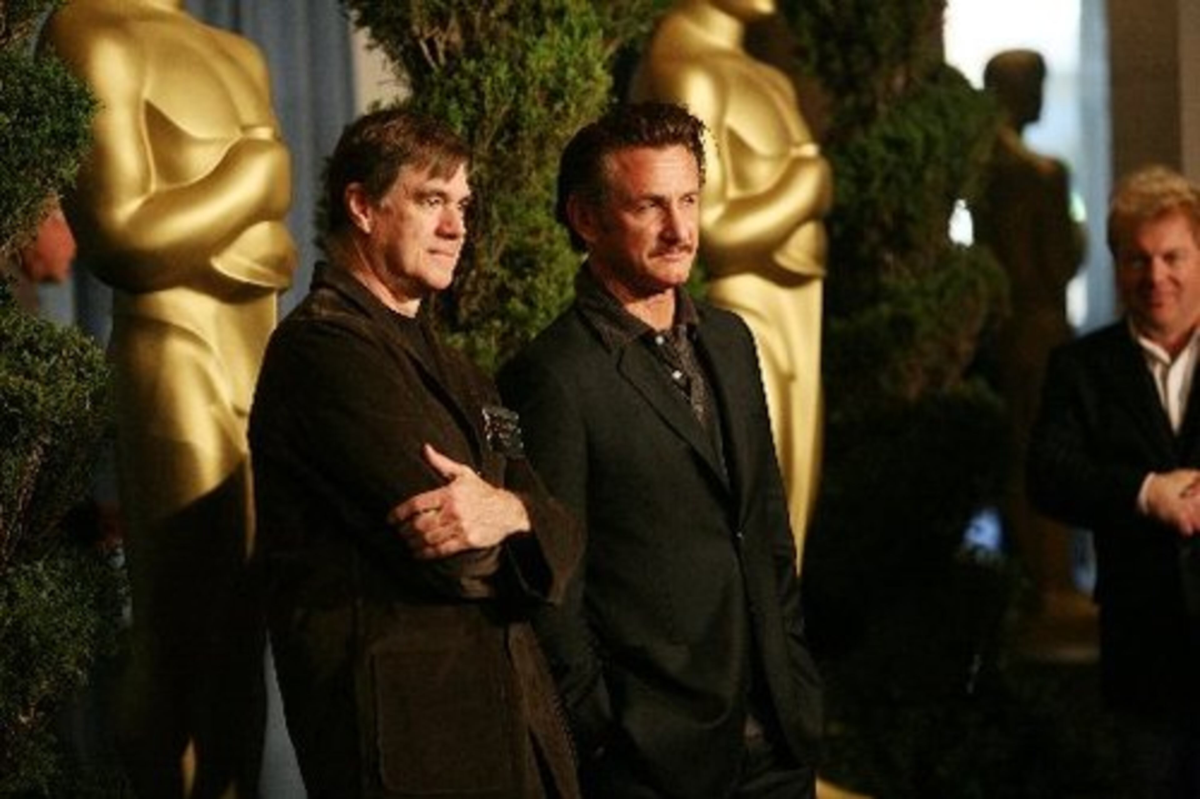 Hollywood stars attended the annual Oscar nominees luncheon at the Beverly Hilton in Beverly Hills, Calif. on Feb. 2, 2009. Director Gus Van Sant, left, and actor Sean Penn were there. Both have been nominated for Oscars for their work on the film "Milk."