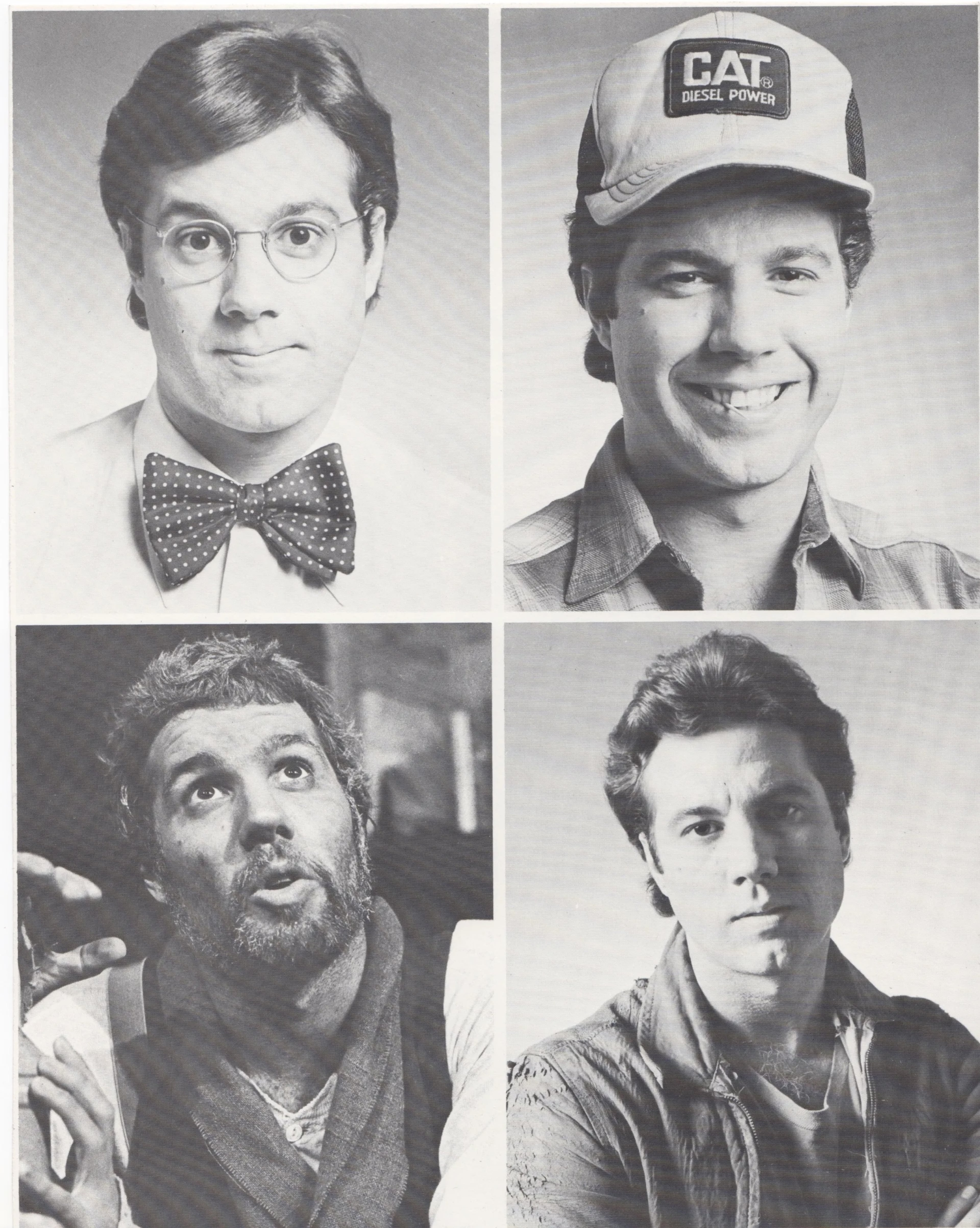 Some of the many performance faces of Larry Larson, who enjoyed a five decade-plus run in Atlanta. (Courtesy of Creative Conspiracy Productions)