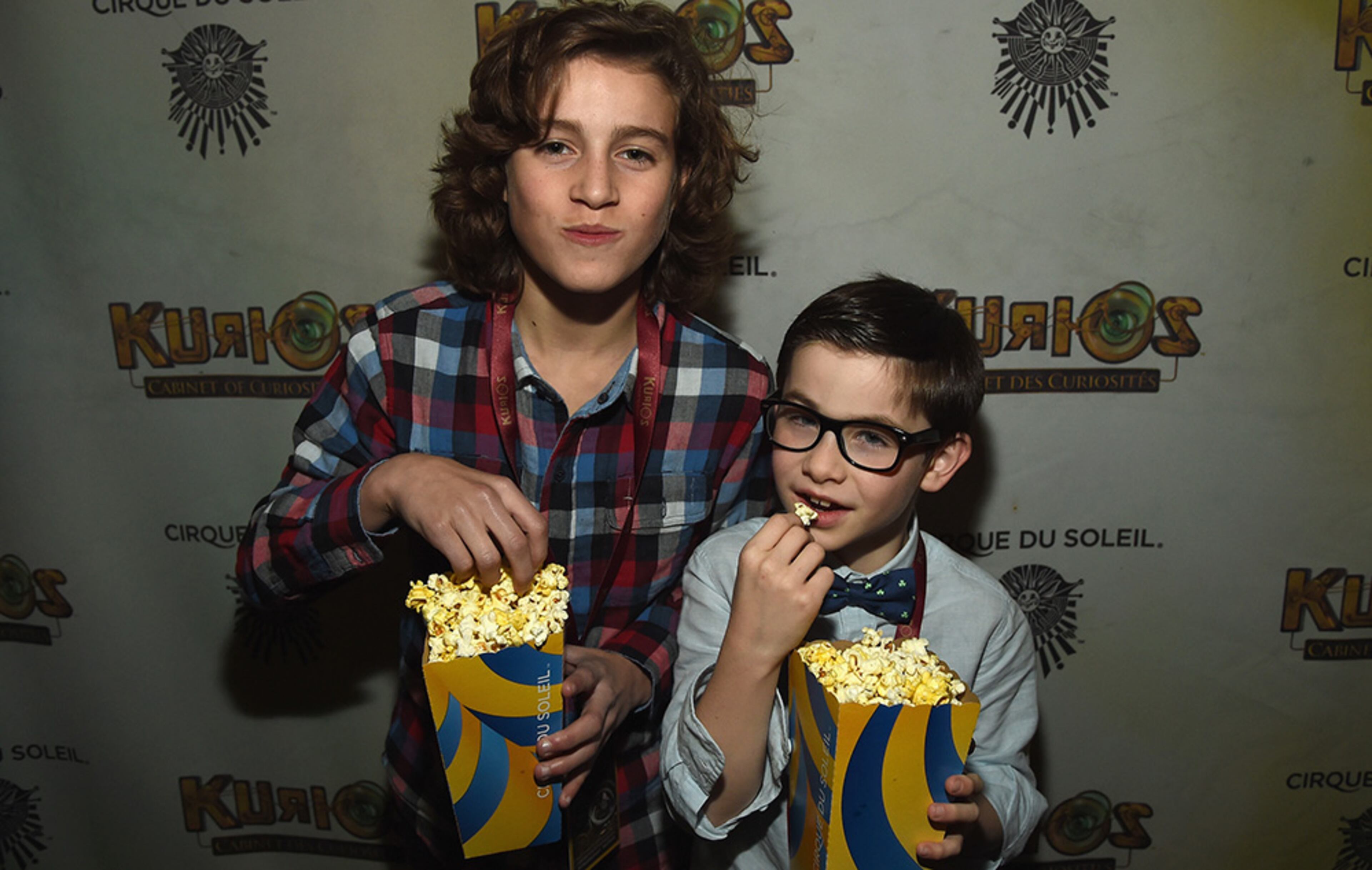 Actor Brandon Spink, who stars in the upcoming "Batman vs. Superman," and a friend attend the Atlanta Premiere Of Cirque du Soleil's Kurios - Cabinet Of Curiosities Thursday, March 3, 2016 in Atlanta. The show runs through May 8 at Atlantic Station.