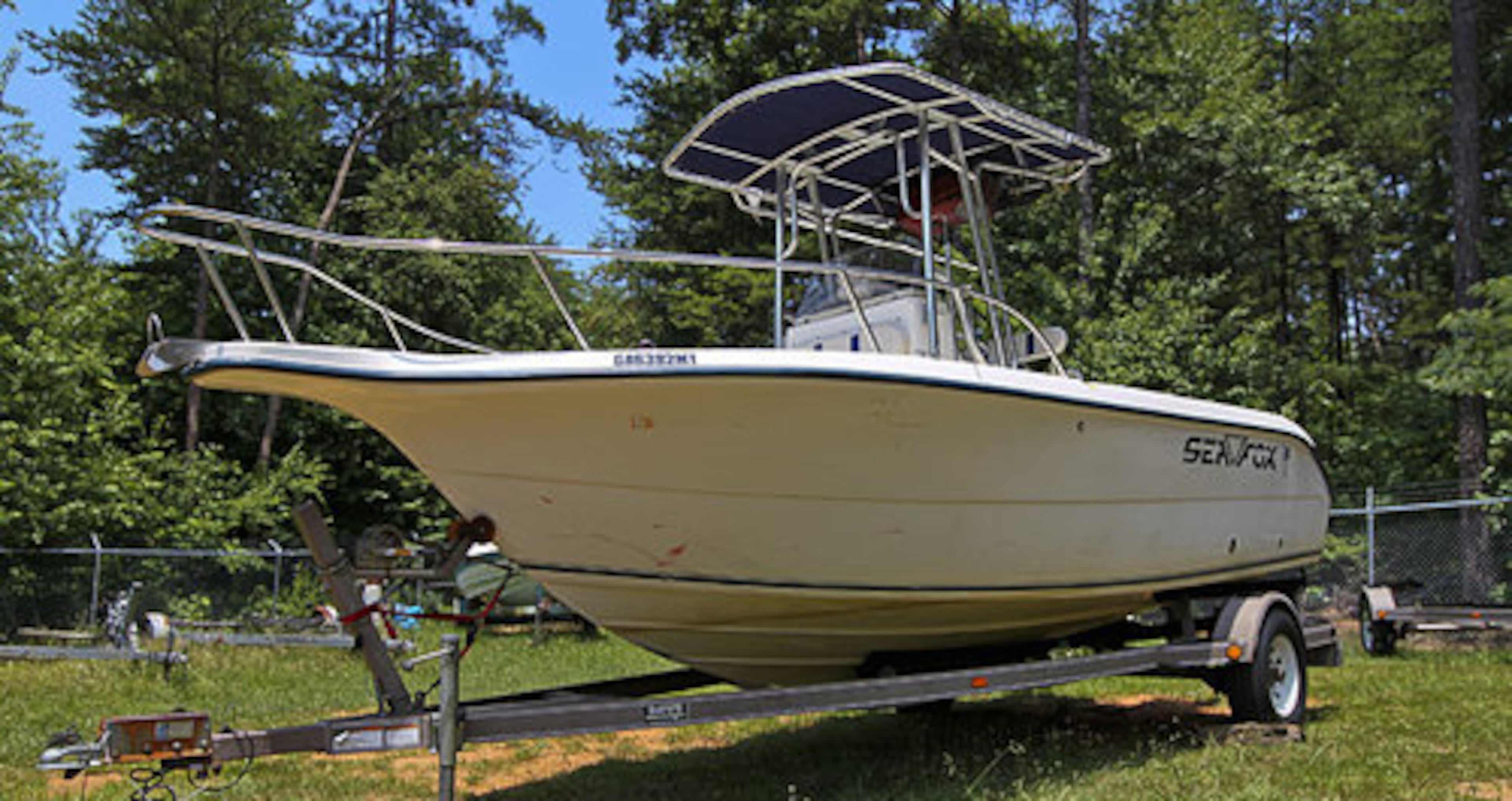 The boat that was allegedly operated by Paul J. Bennett, 44, suffered very minor damage. Dive teams from Forsyth and Hall counties continued searching for the missing 13-year-old thrown from the pontoon boat Bennett is alleged to have hit.