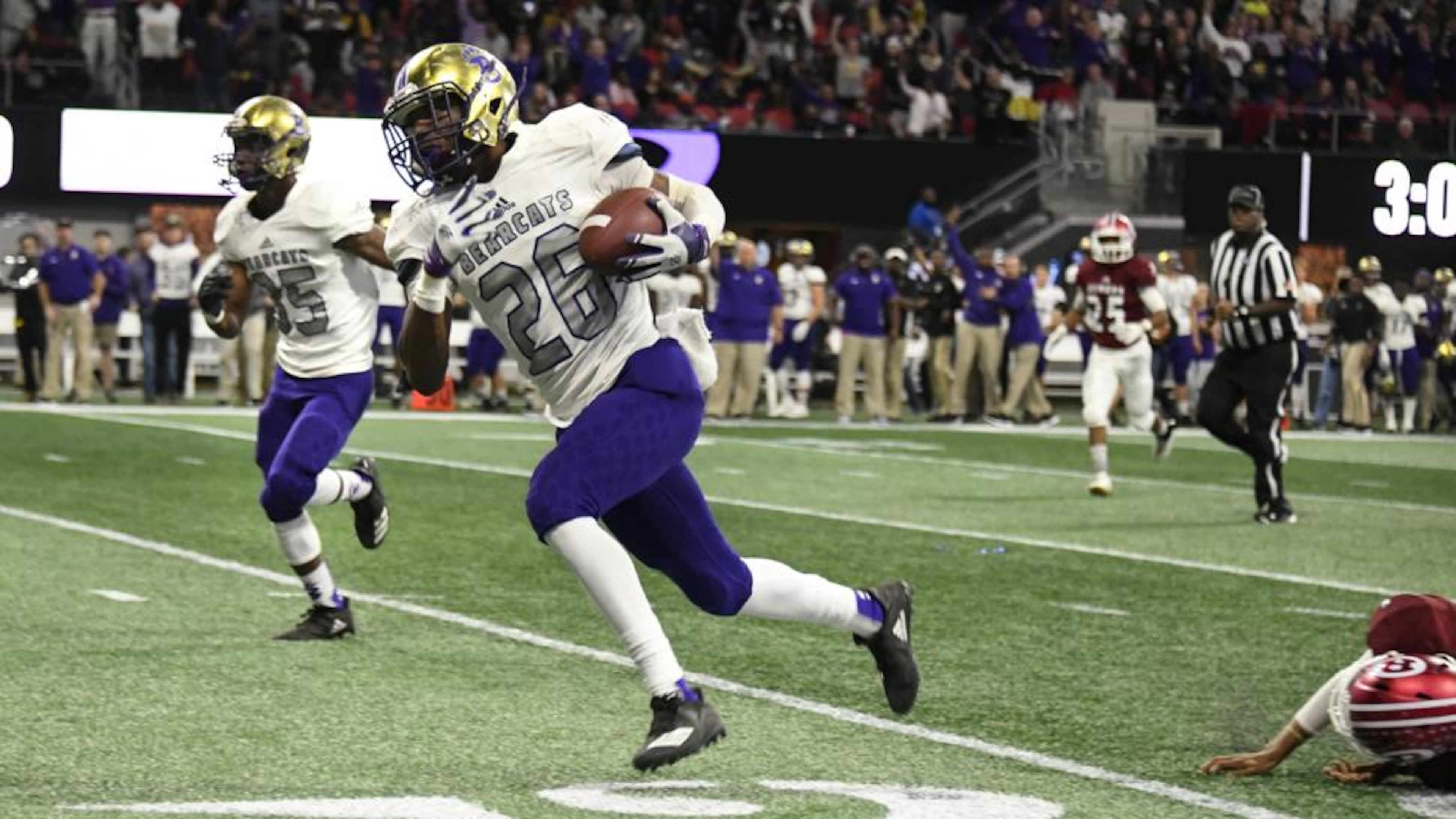 Bainbridge defeated Warner Robins 47-41 in the Class AAAAA final last week in Mercedes-Benz Stadium. Bainbridge lost to the same opponent 38-0 in the regular season.