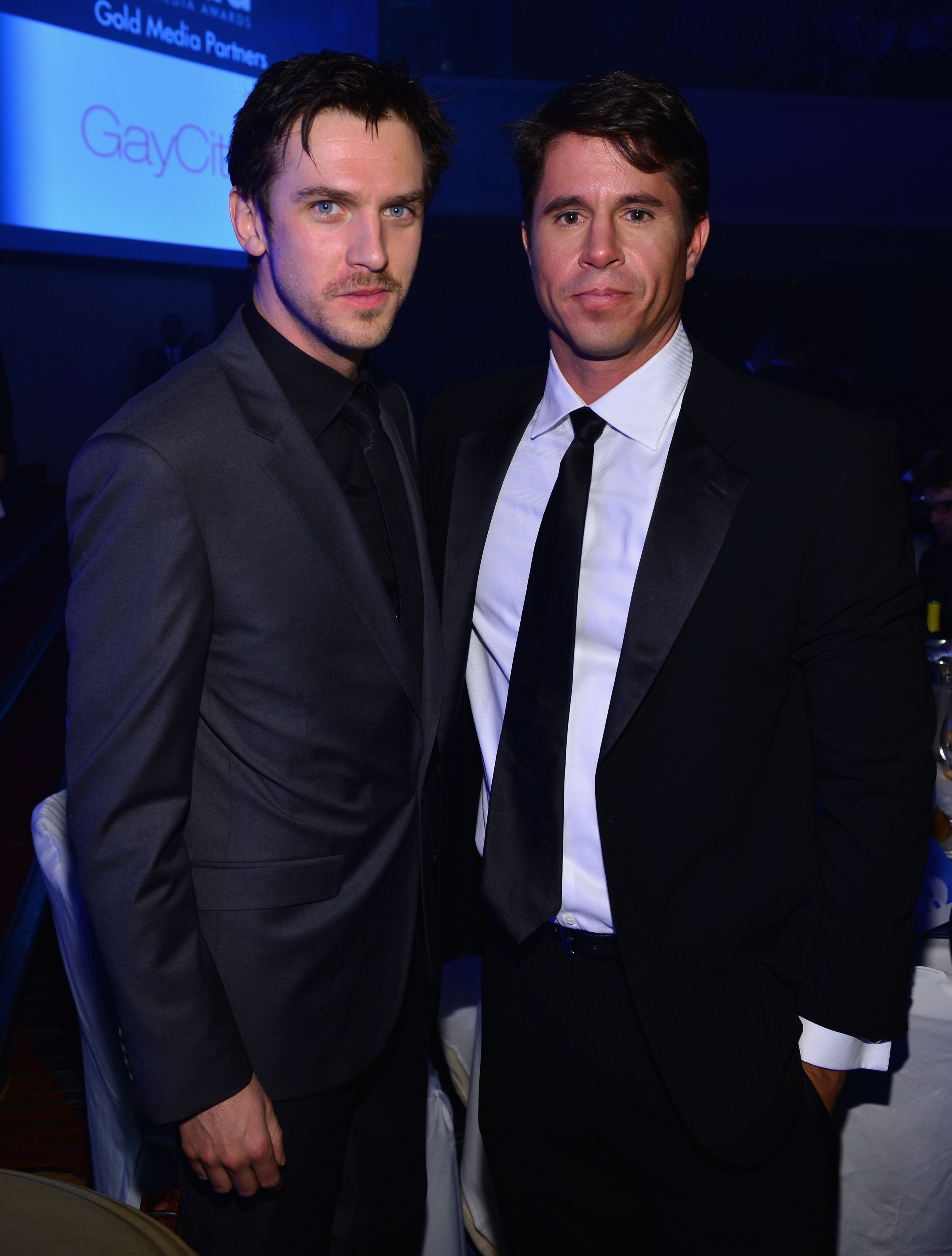 Actor Dan Stevens and GLAAD President Herndon Graddick at the 24th Annual GLAAD Media Awards on March 16, 2013 in New York City.