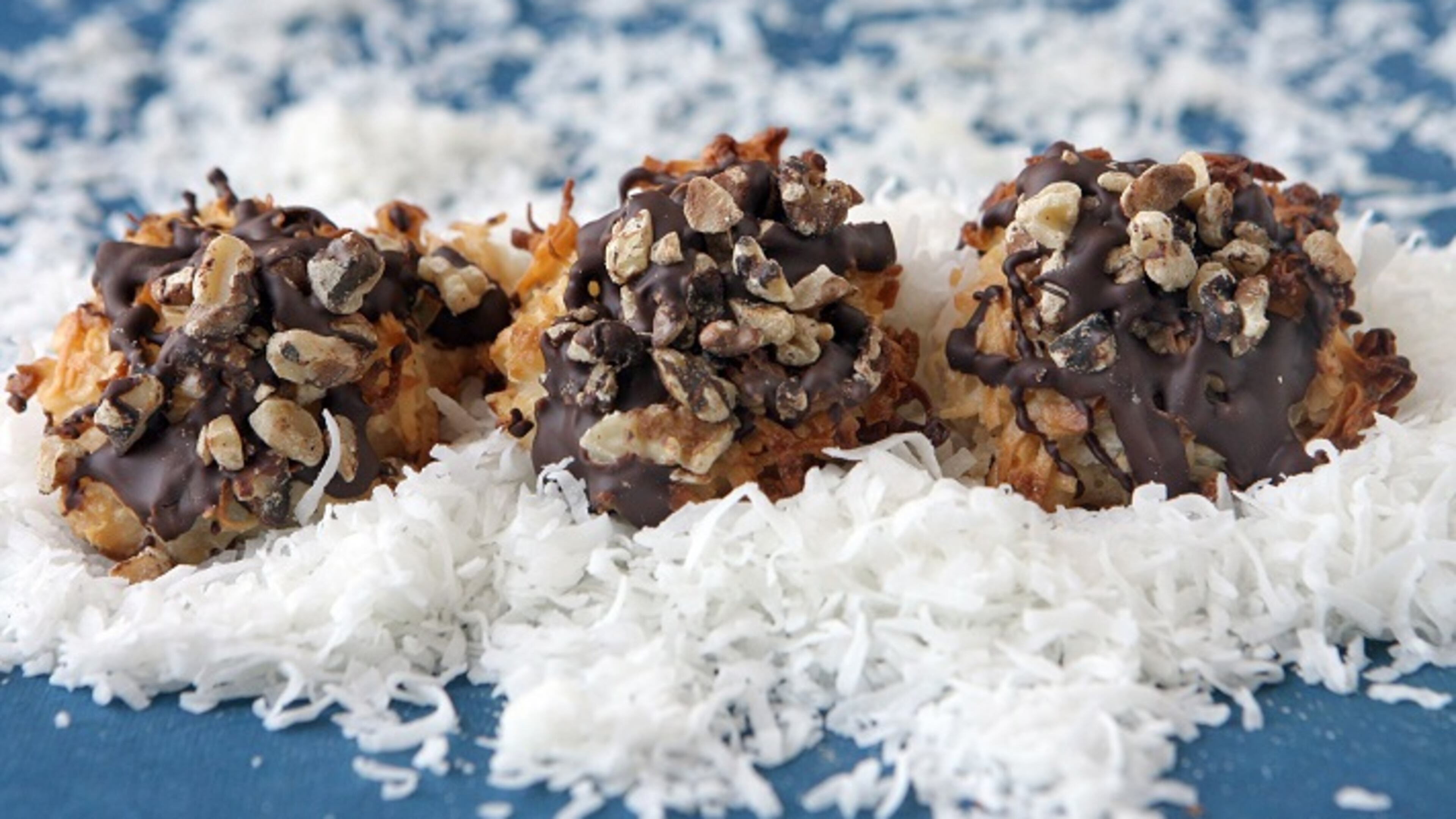 Rocky Road macaroons are a twist on the traditional plain-flavored coconut dessert served during Passover. (Hillary Levin/St. Louis Post-Dispatch/TNS)