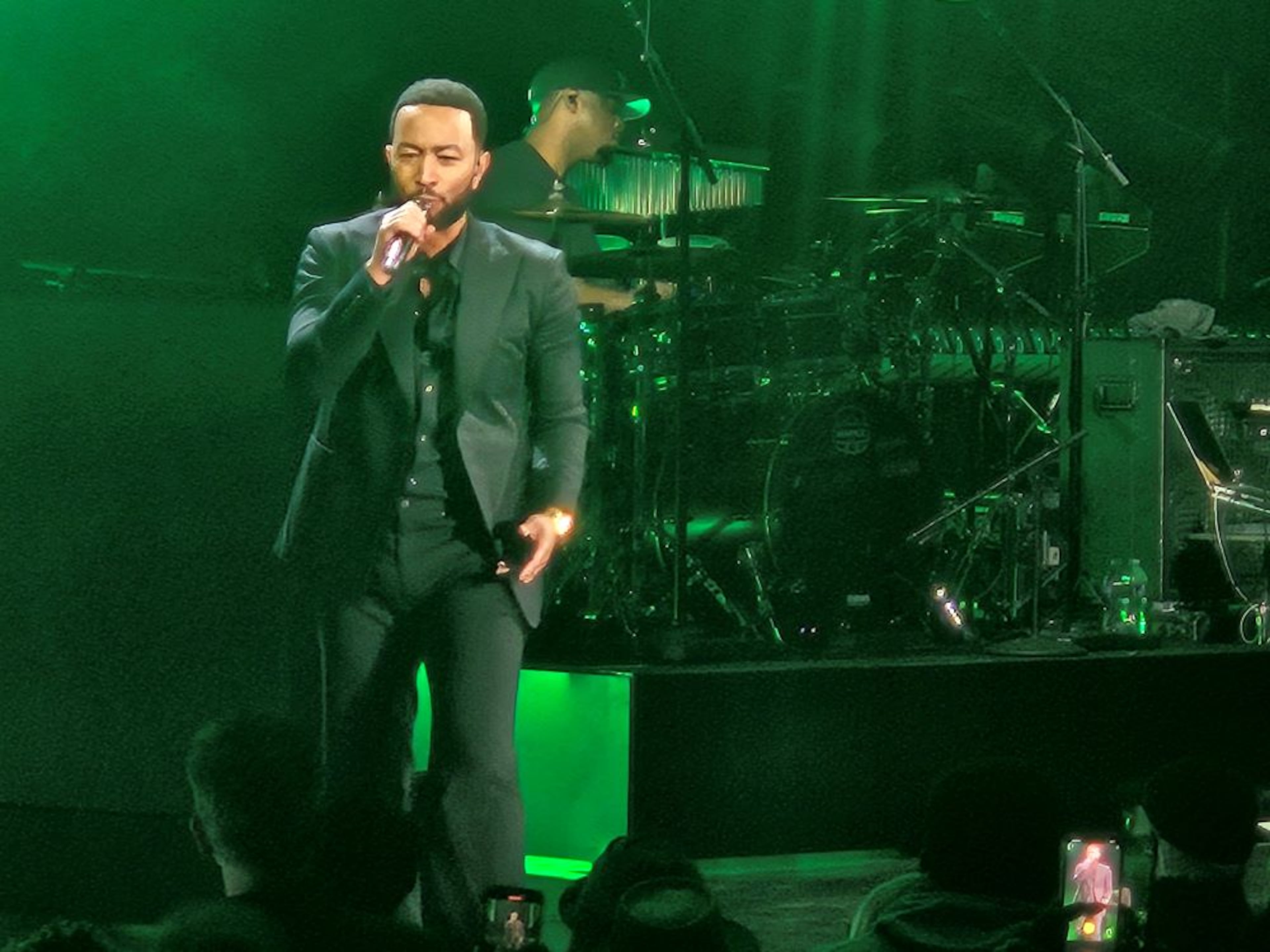 Singer and musician John Legend performed his entire 2004 debut album 'Get Lifted' at Synovus Bank Amphitheater at Chastain Park on Friday, Oct. 24, 2025. (Christopher A. Daniel/AJC)