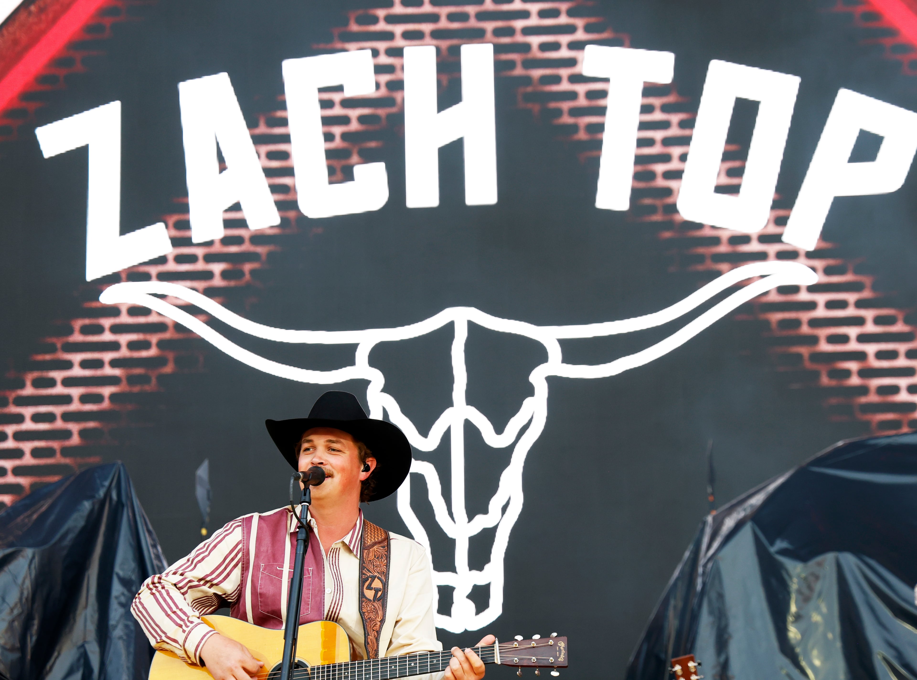 Grammy award-winning artist Zach Top opens for Jason Aldean and Luke Bryan at the first "Live Between the Hedges Concert Presented by PruittHealth" at Sanford Stadium, home to the University of Georgia football team, on Saturday, April 25, 2026, in Athens. (Akili-Casundria Ramsess/EyeAkili Media)
