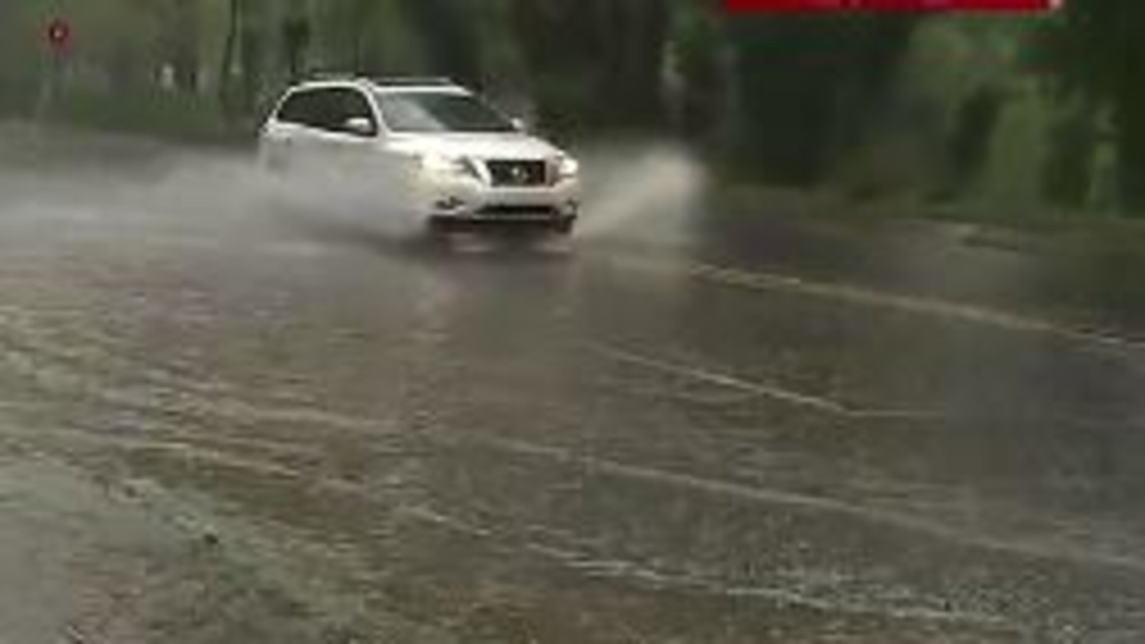 Shallowford Road in DeKalb County is taking on water.