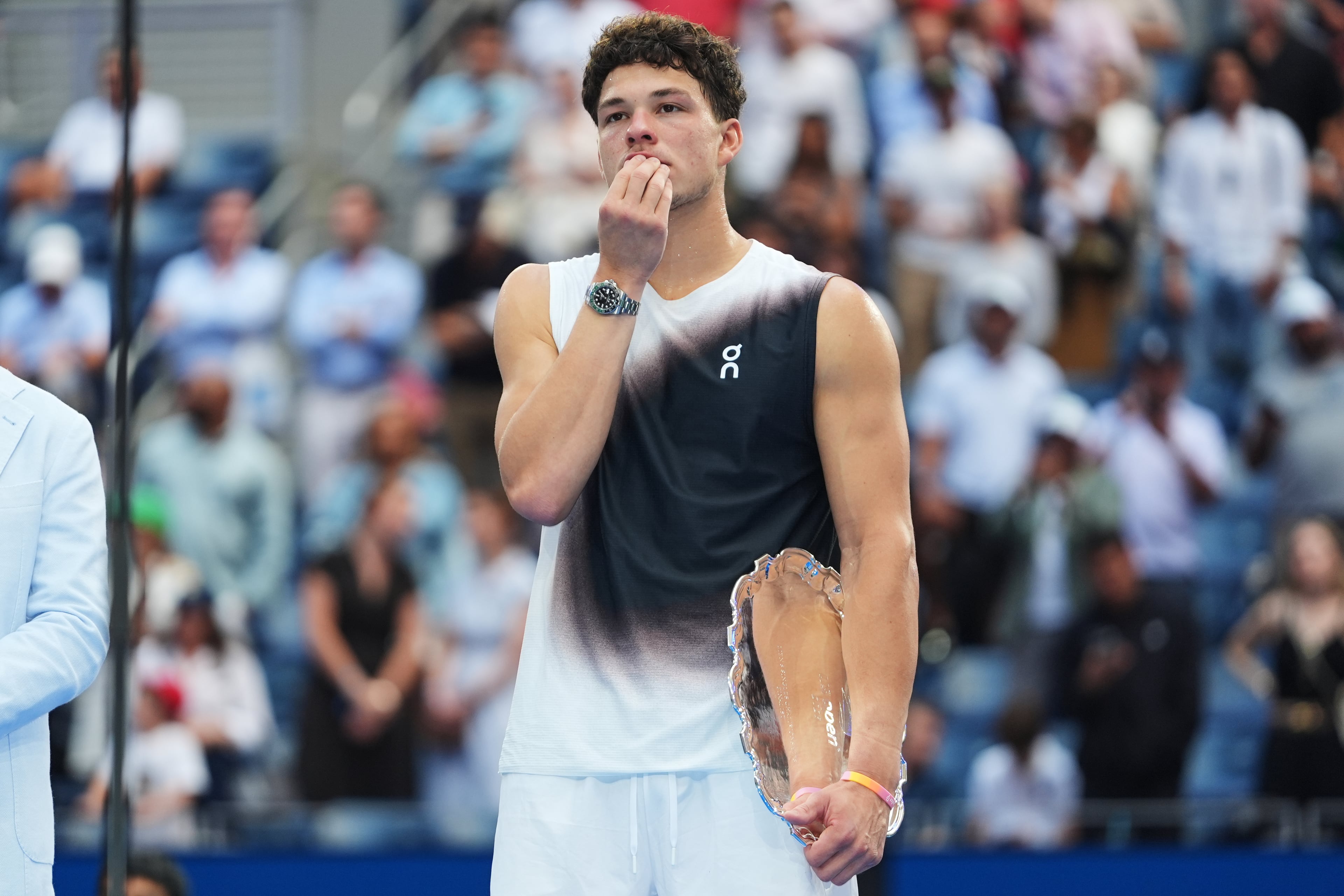 Ben Shelton, U.S. Open runner-up. (Frank Franklin II/AP)