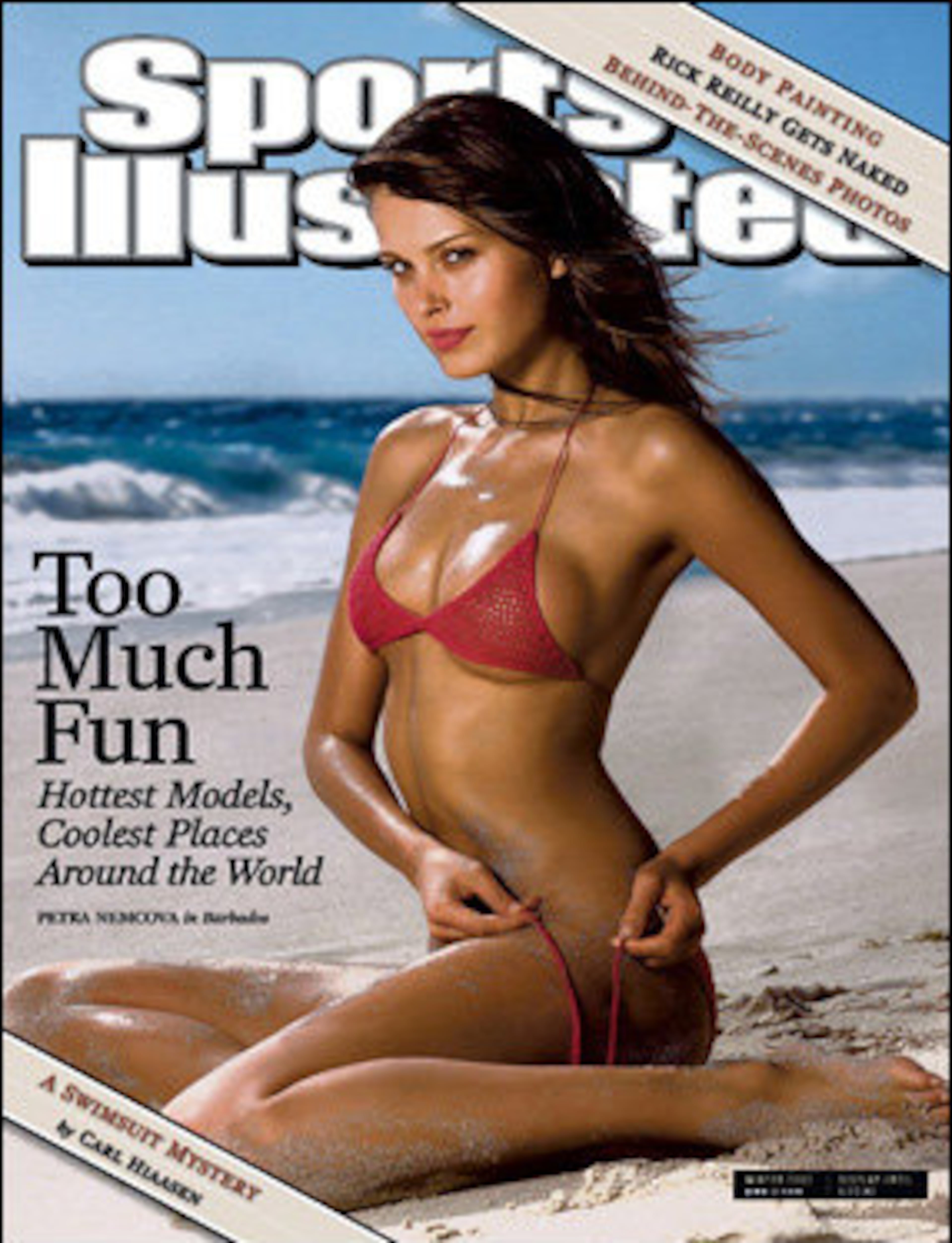 Petra Namcova graced the 2003 edition. The issue promised the hottest models and coolest places around the world, and choosing the Czech model for the cover turned up the temperature.