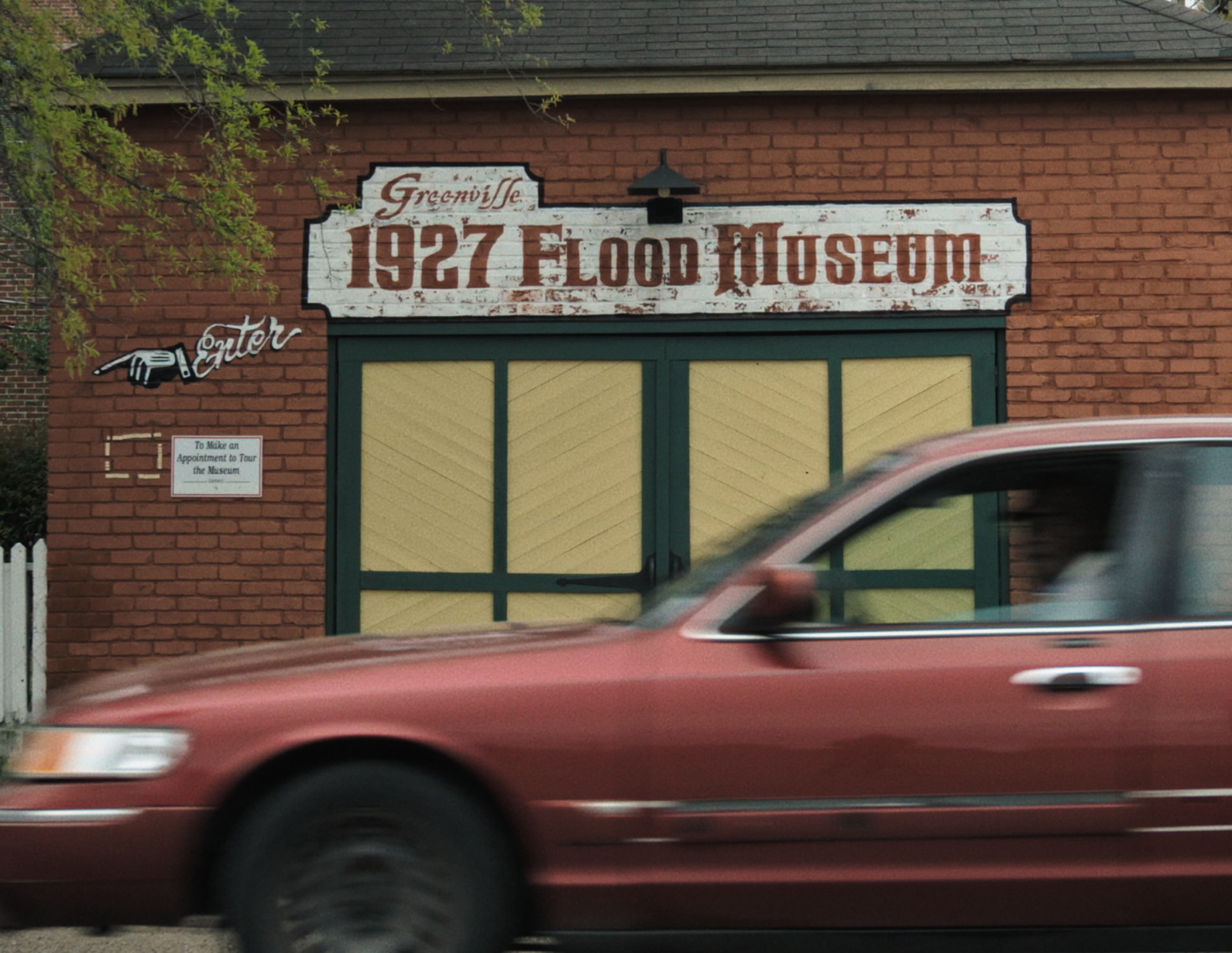 A shot of Greenville's 1927 Flood Museum from the documentary "It's in the Voices." The documentary recounts a troubling escape from the flood by a group of Black townspeople.