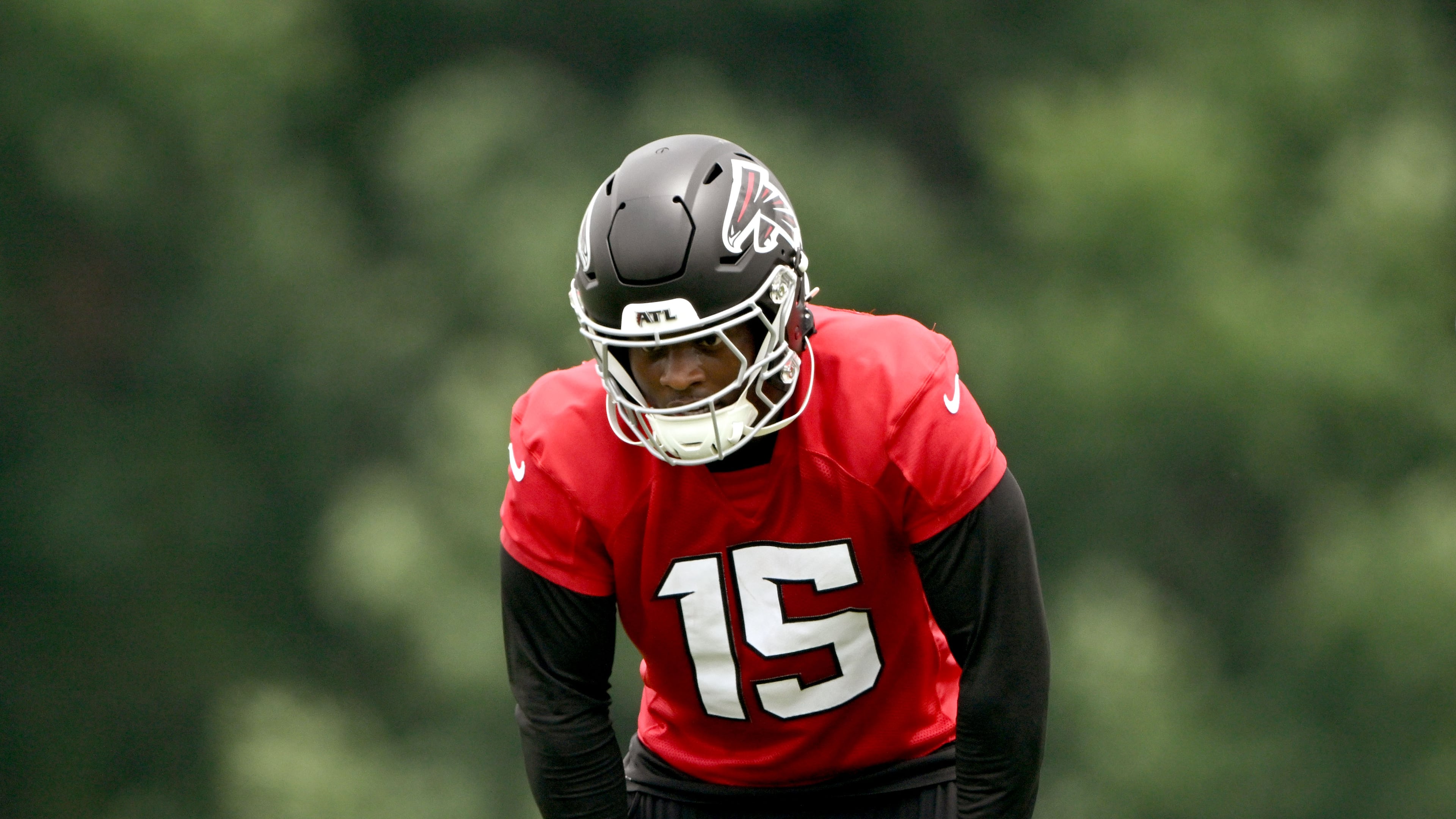 Falcons running back Brian Robinson Jr., pictured during OTAs in May, says he came to Atlanta because the situation was a good fit for him. (Hyosub Shin/AJC)