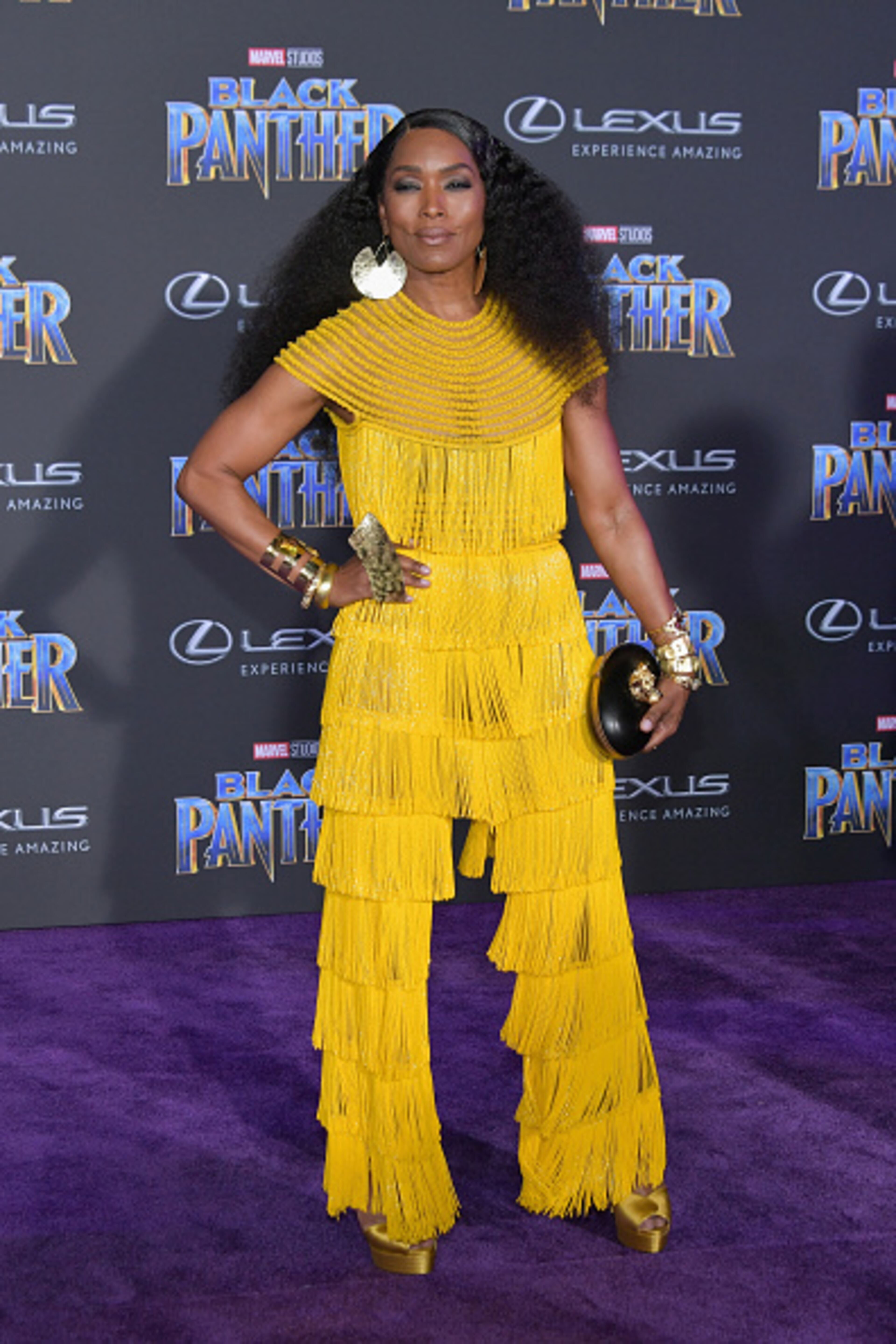 HOLLYWOOD, CA - JANUARY 29: Actor Angela Bassett attends the premiere of Disney and Marvel's "Black Panther" at Dolby Theatre on January 29, 2018 in Hollywood, California. (Photo by Neilson Barnard/Getty Images)