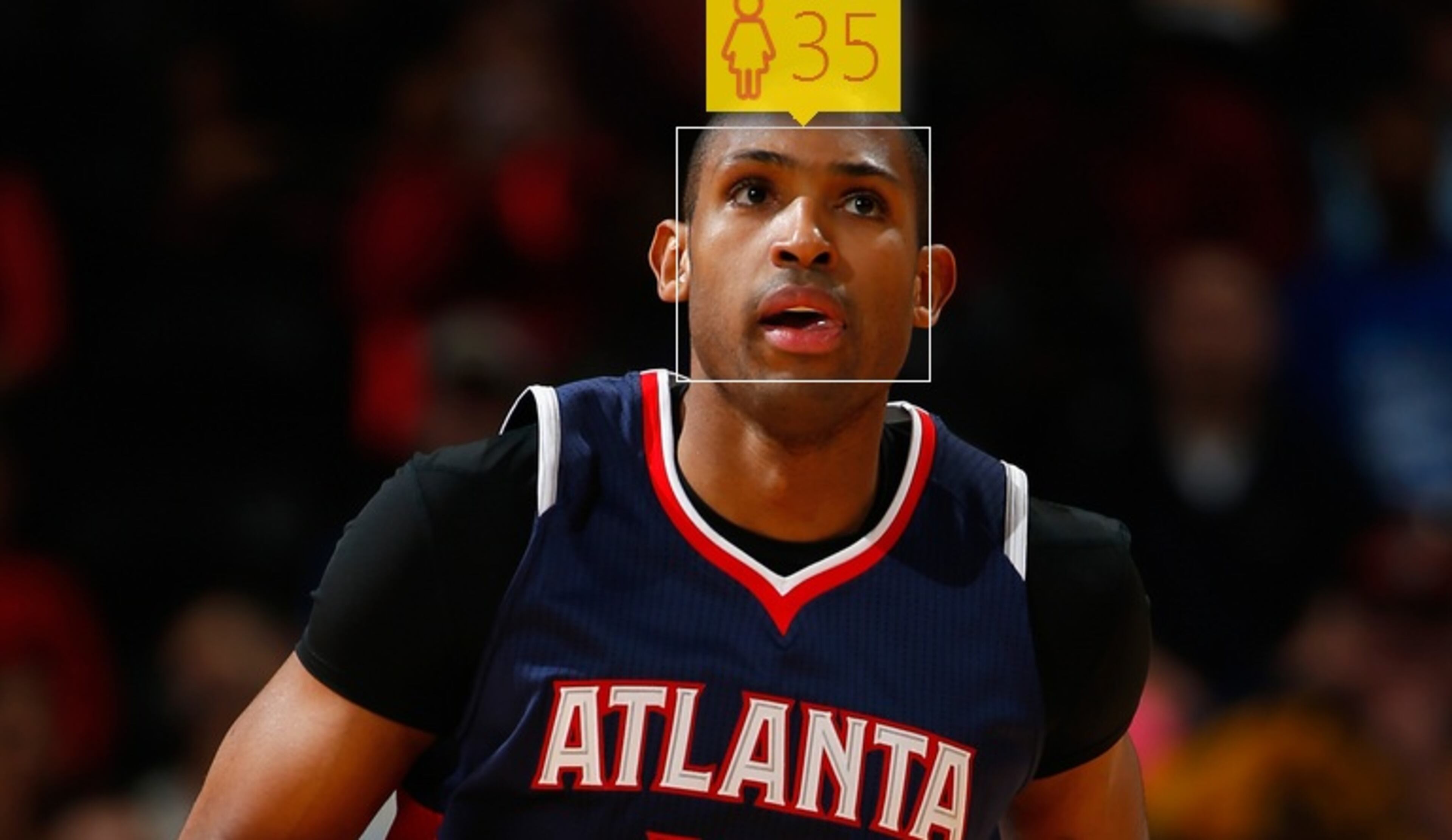 Atlanta Hawks player Al Horford is 28. How Old thinks he looks 35.